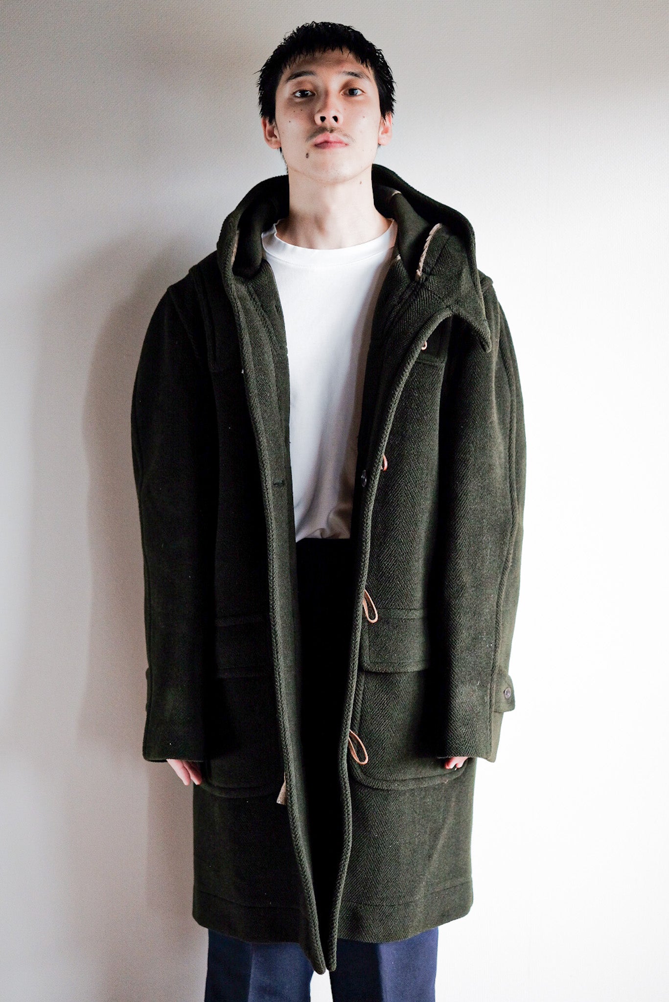 【~90's】Old INVERTERE Wool Duffle Coat "Moorbrook"