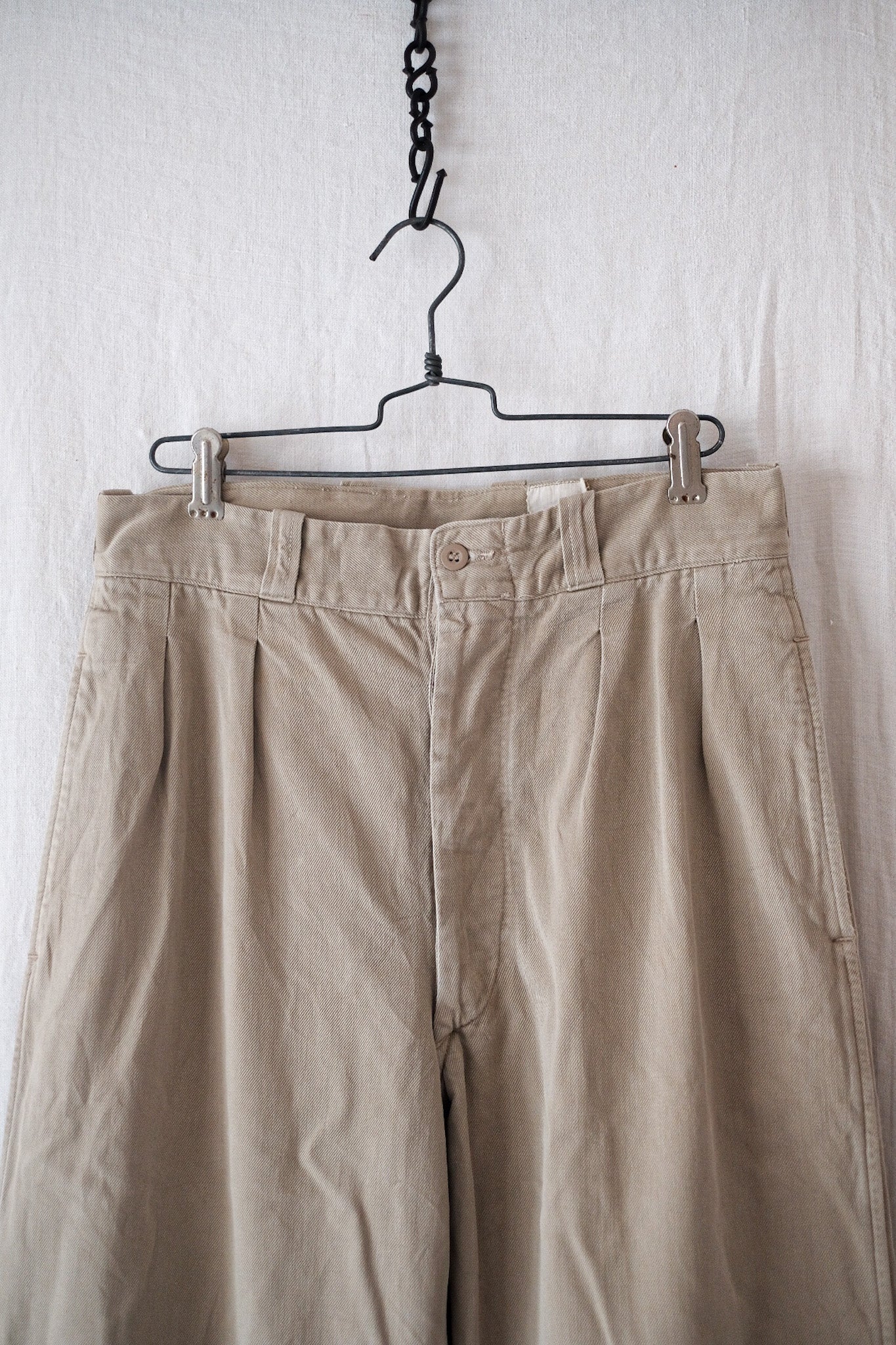【~60's】French Army M52 Chino Trousers Size.12