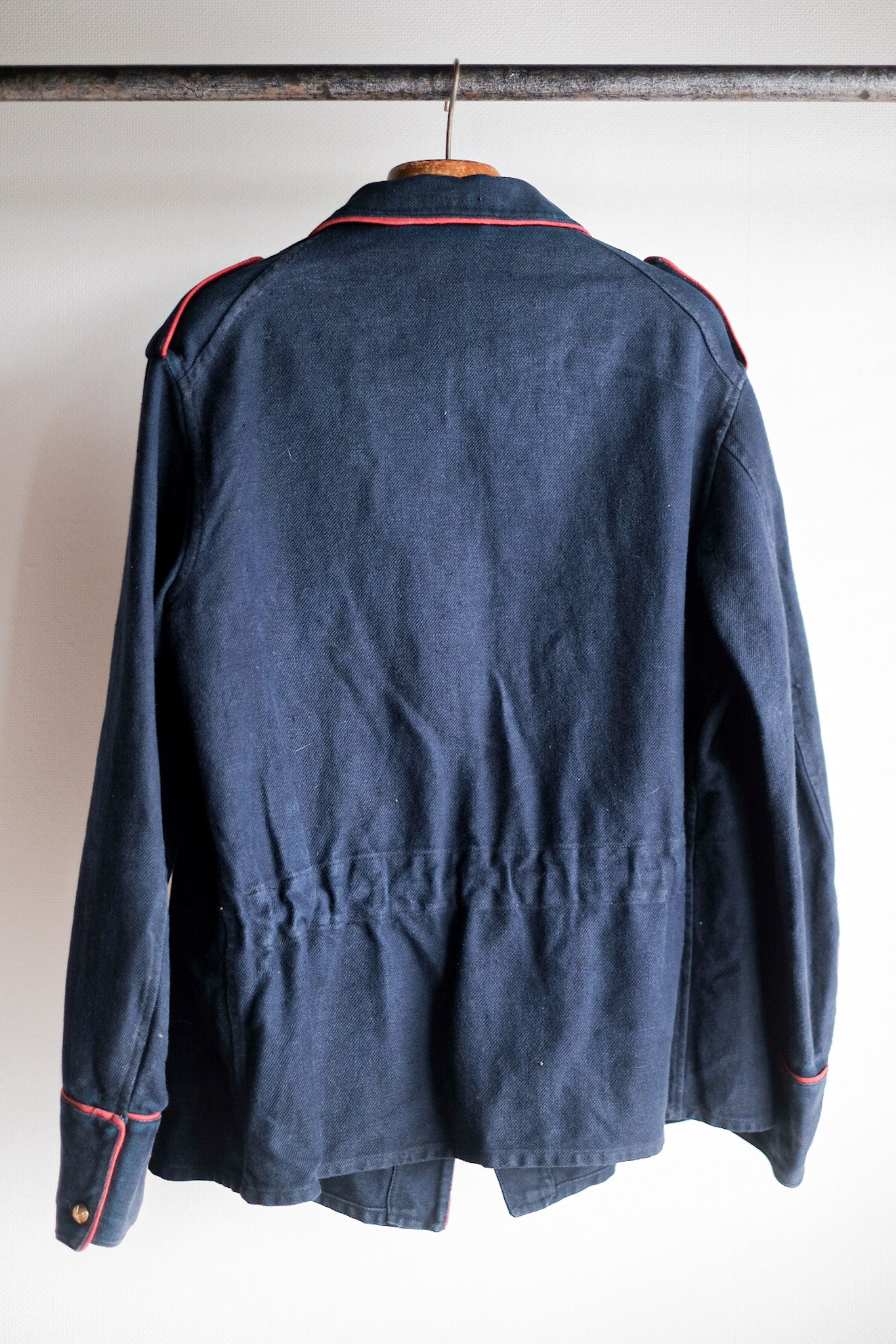 【~30's】French Vintage Indigo Cotton Twill Firefighter Jacket