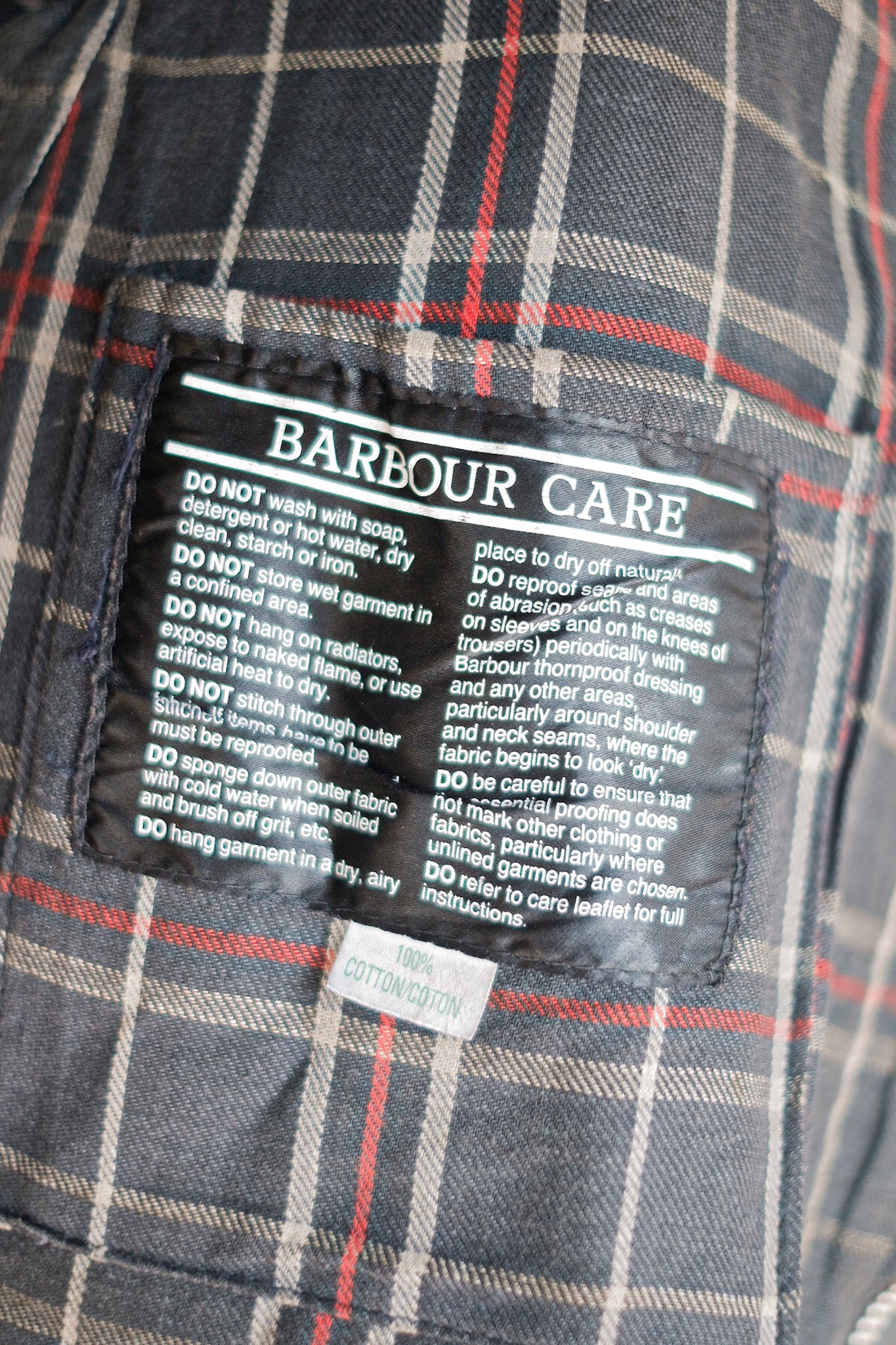 【~80's】Vintage Barbour "INTERNATIONAL SUIT" 2 Crest Size.38