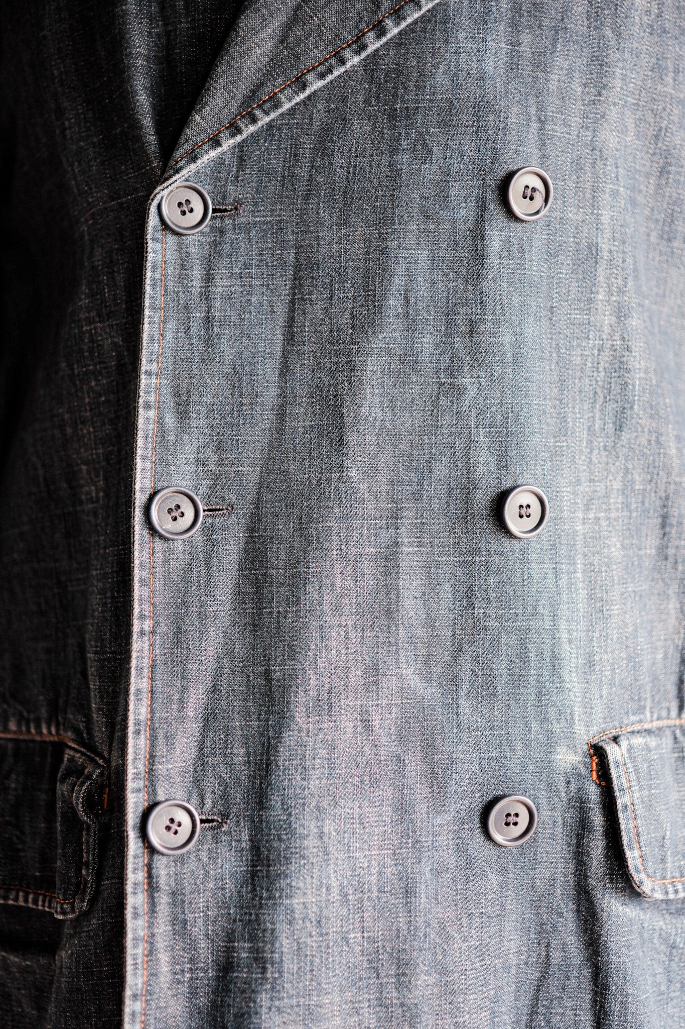 【~00’s】Old miu miu Double Breasted Denim Coat