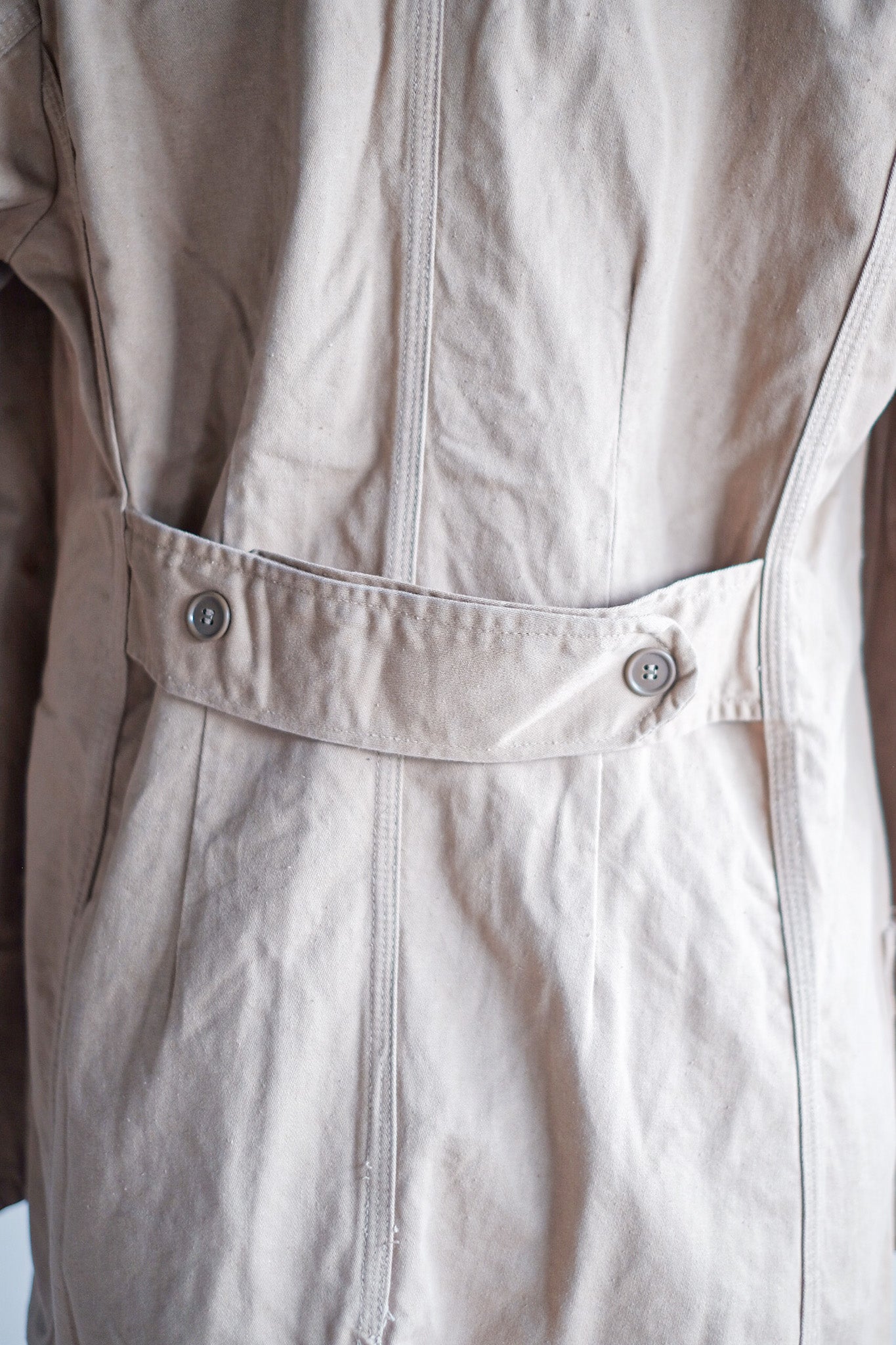 【~50's】Dutch Vintage Double Breasted Cotton Work Coat