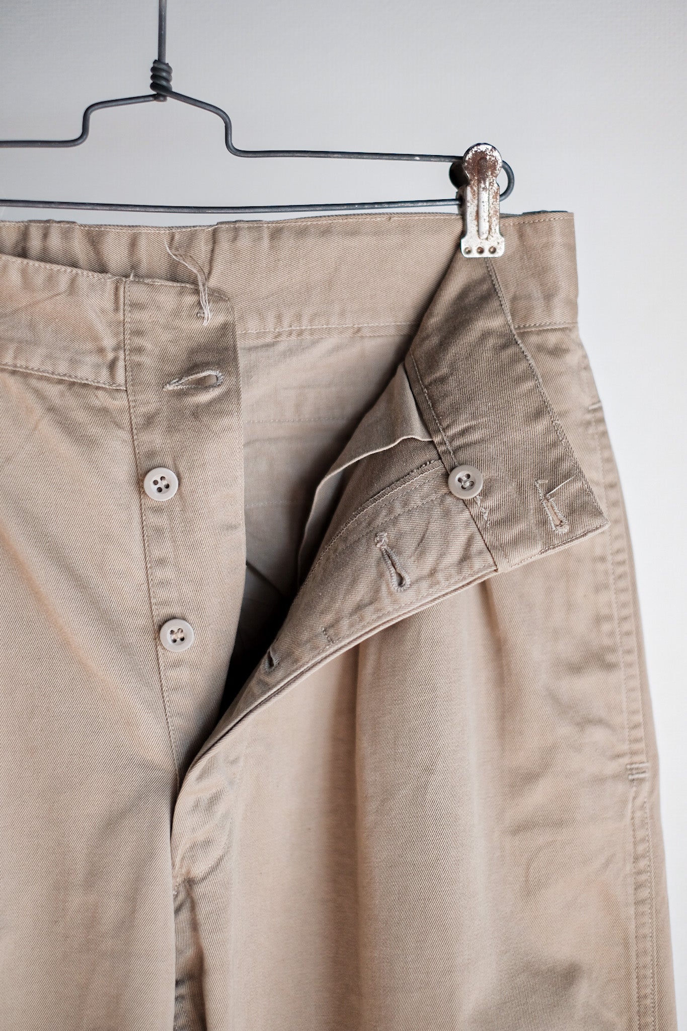 【~60's】French Army M52 Chino Trousers Size.21