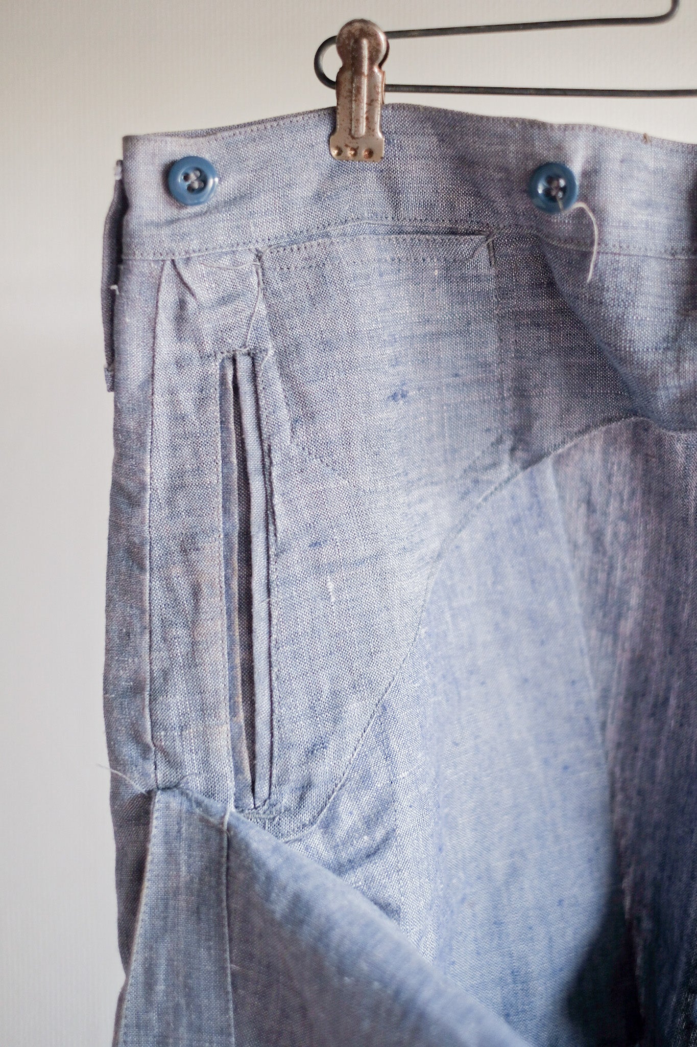 【~50's】French Navy Ramie Linen Sailor Pant