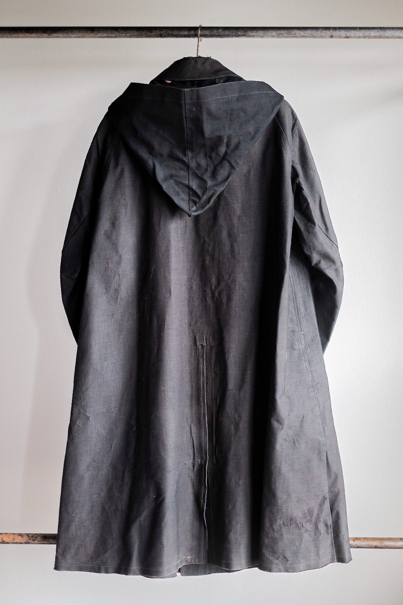 【Early 20th C】French Antique Rubber Raincoat