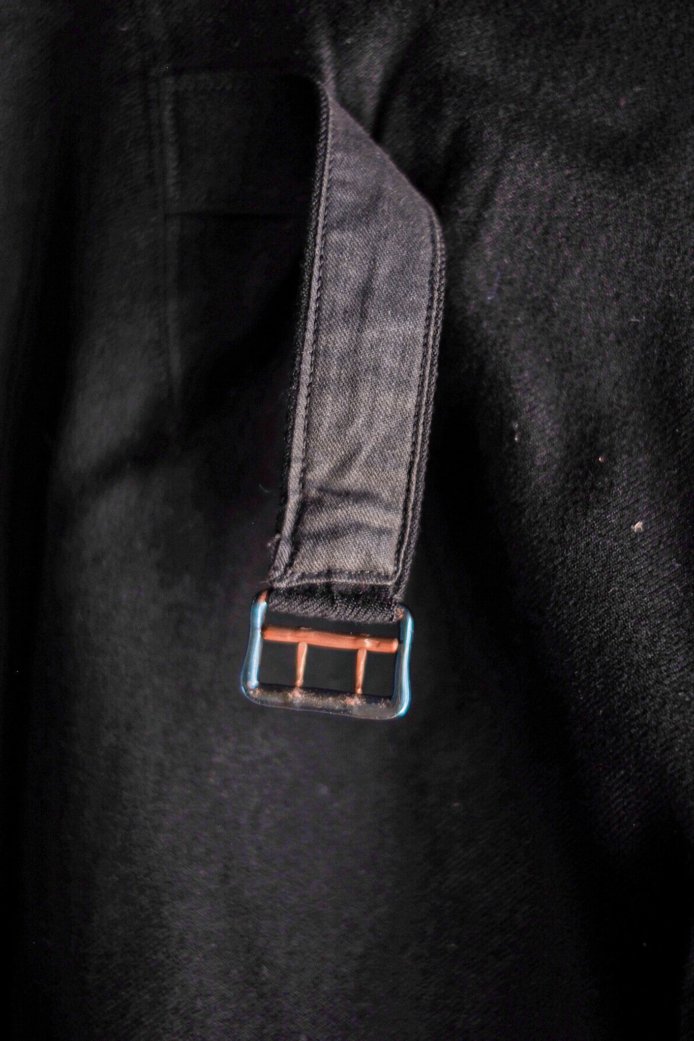 【~40's】German Vintage Black Wool Trousers