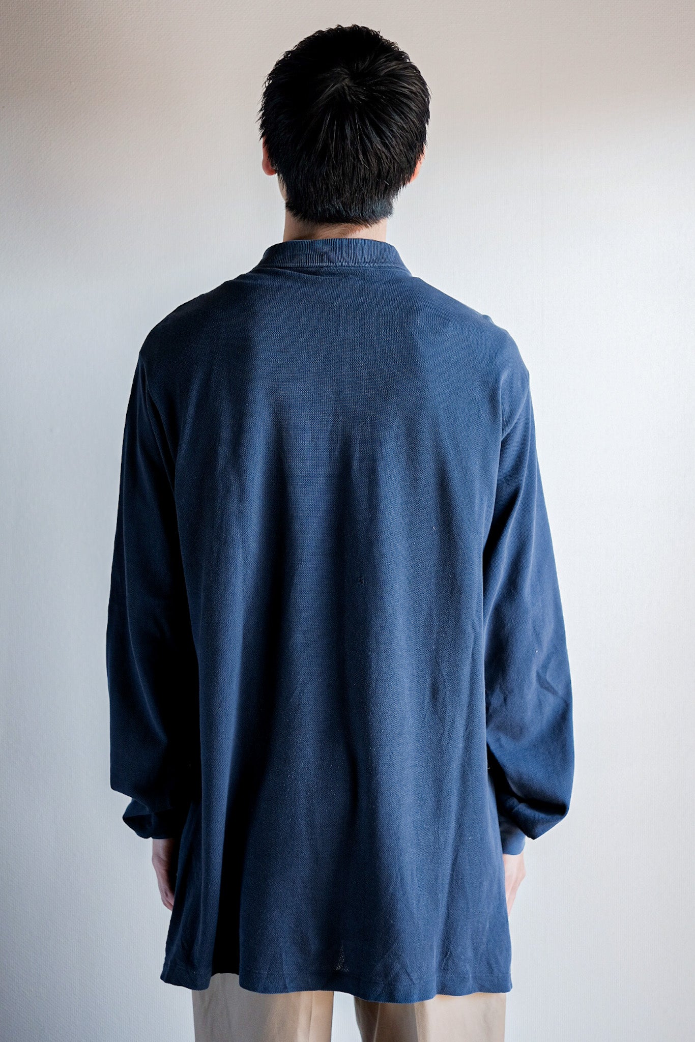 【~80's】CHEMISE LACOSTE L/S Polo Shirt Size.6 "Navy"