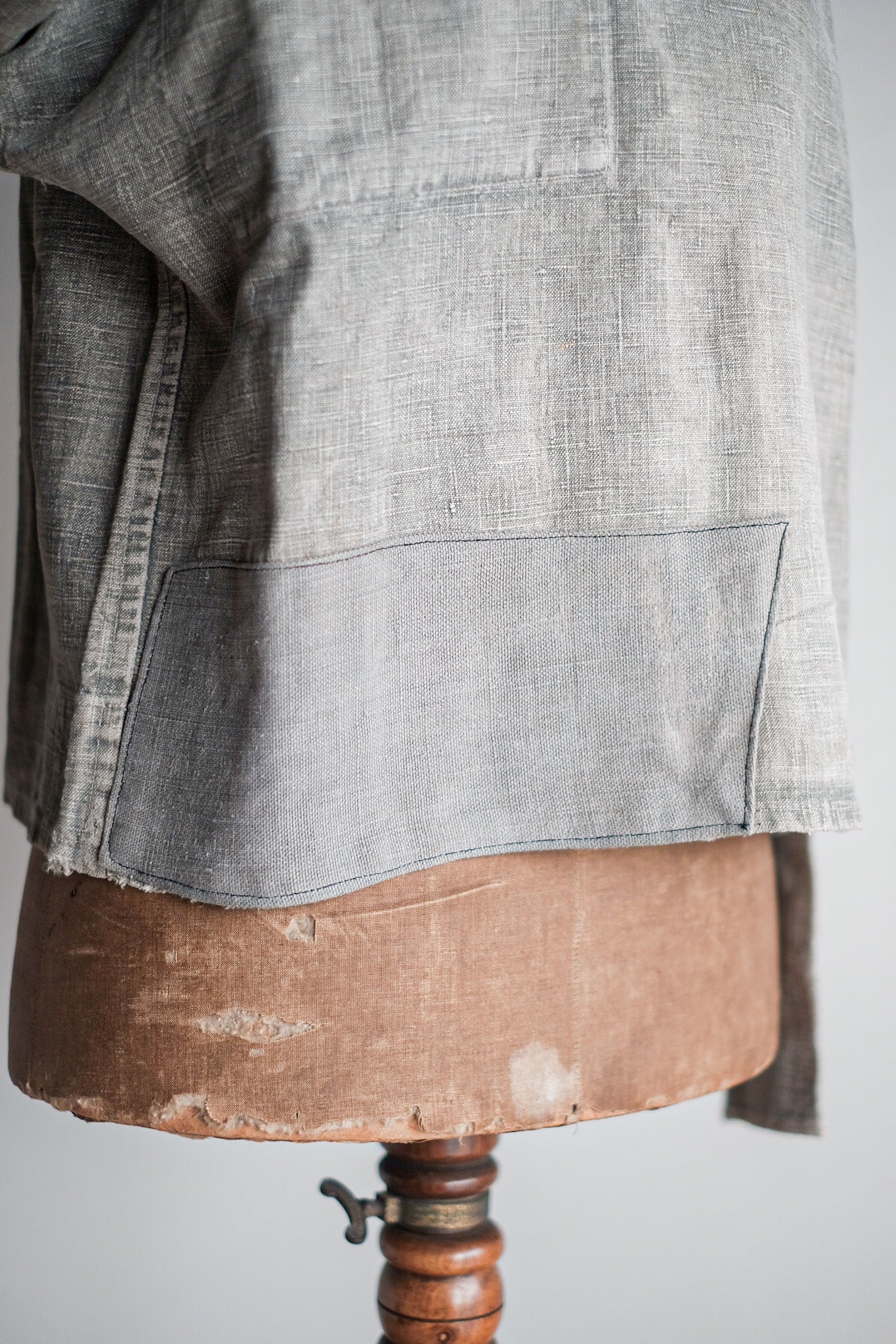 【~10's】WW1 German Navy Bourgeron Linen Smock “Feldgrau Green Grey”