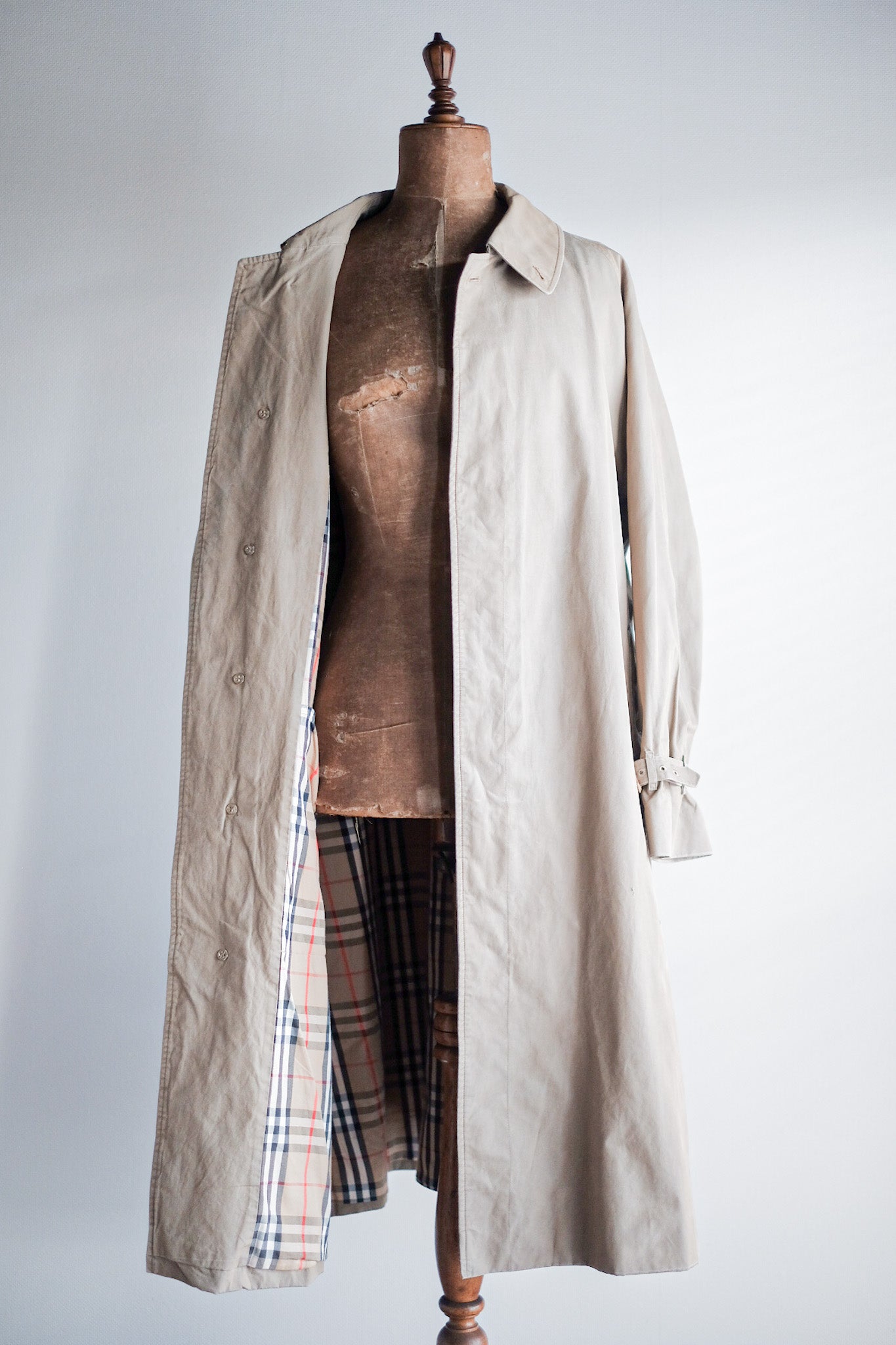 【~80's】Vintage Burberry's Single Raglan Rider Coat C100