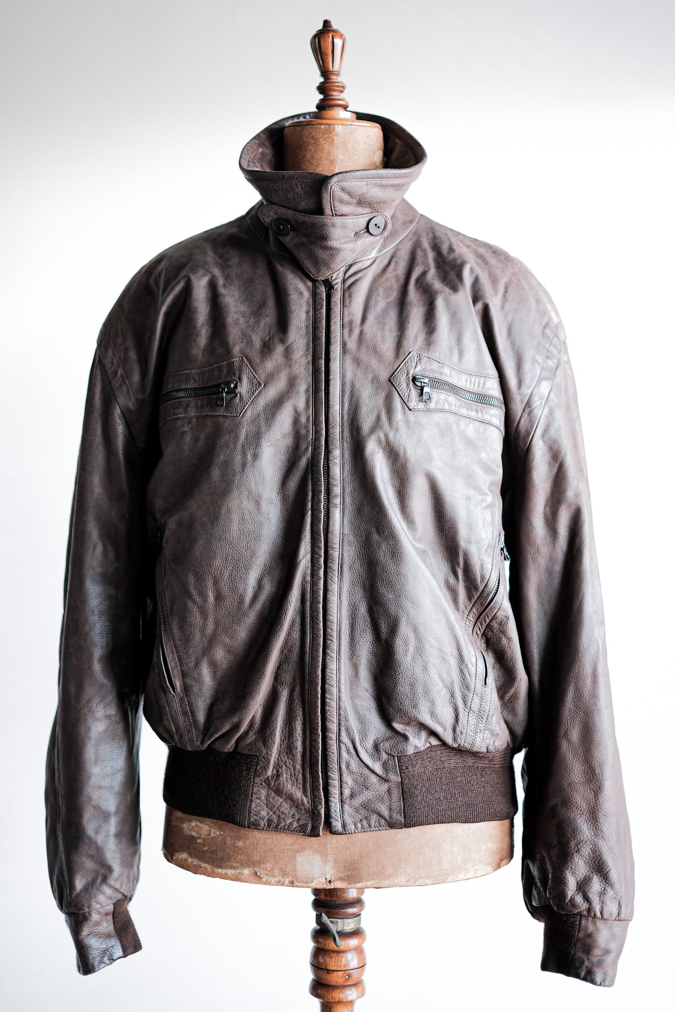 【~90's】Old SERAPHIN Leather Jacket Size.52