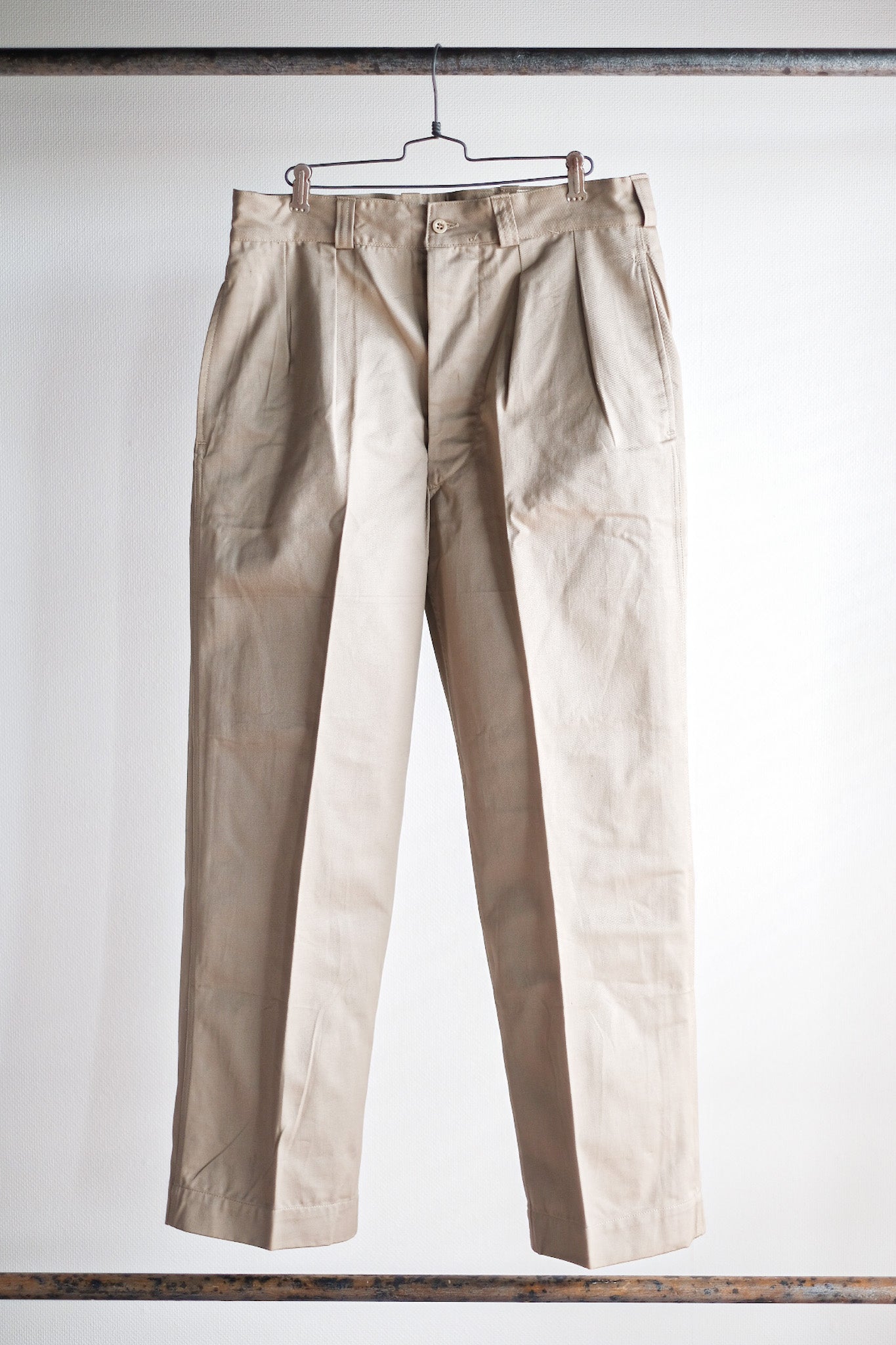 【~60's】French Army M52 Chino Trousers Size.23 "Dead Stock"