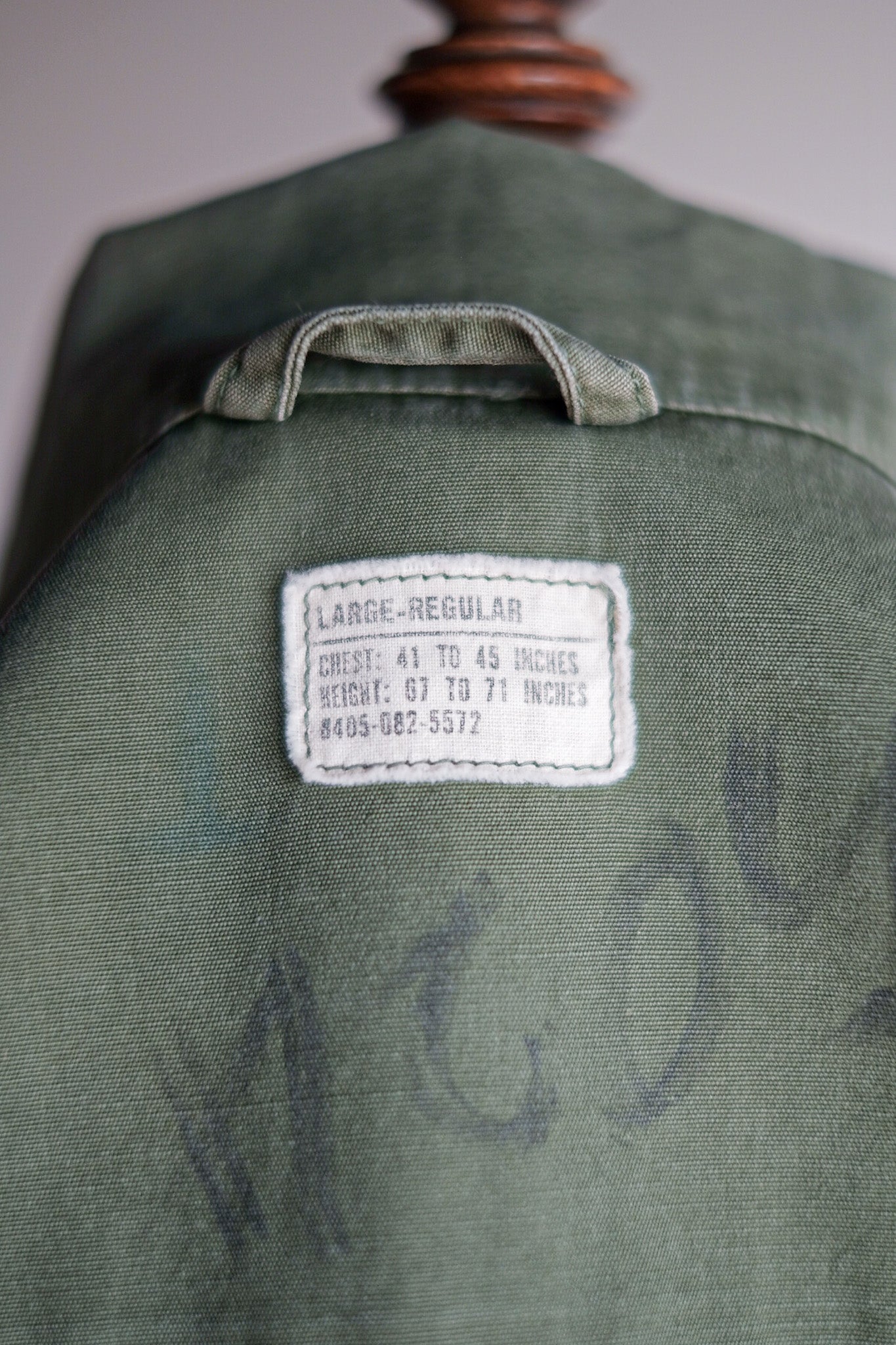 【~60's】US Army Jungle Fatigue Jacket "3rd Type" Size.LARGE-REGULAR