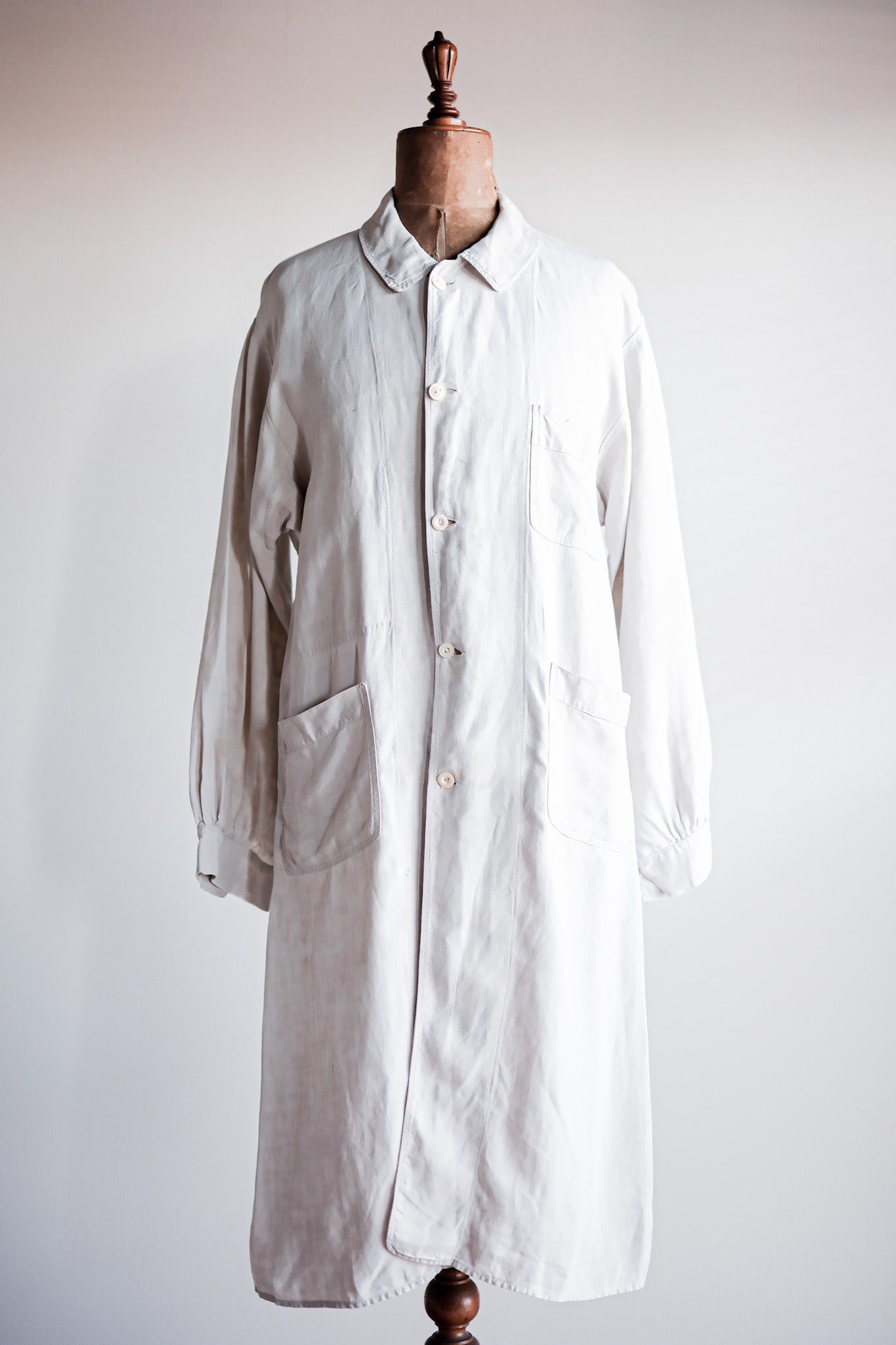 【~30's】French Vintage Linen Coat "Belle Jardiniere"