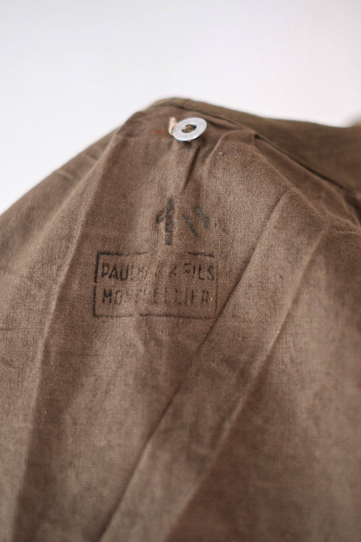 【~50's】French Army M35 Motorcycle Coat Size.1 "Dead Stock"