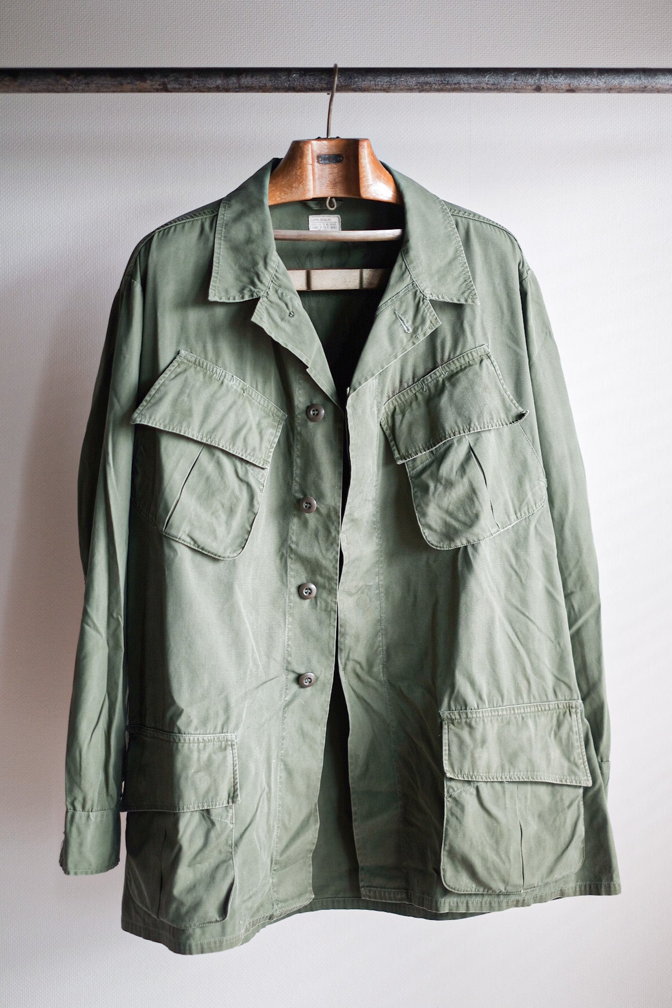 【~60's】US Army Jungle Fatigue Jacket "3rd Type" Size.LARGE-REGULAR