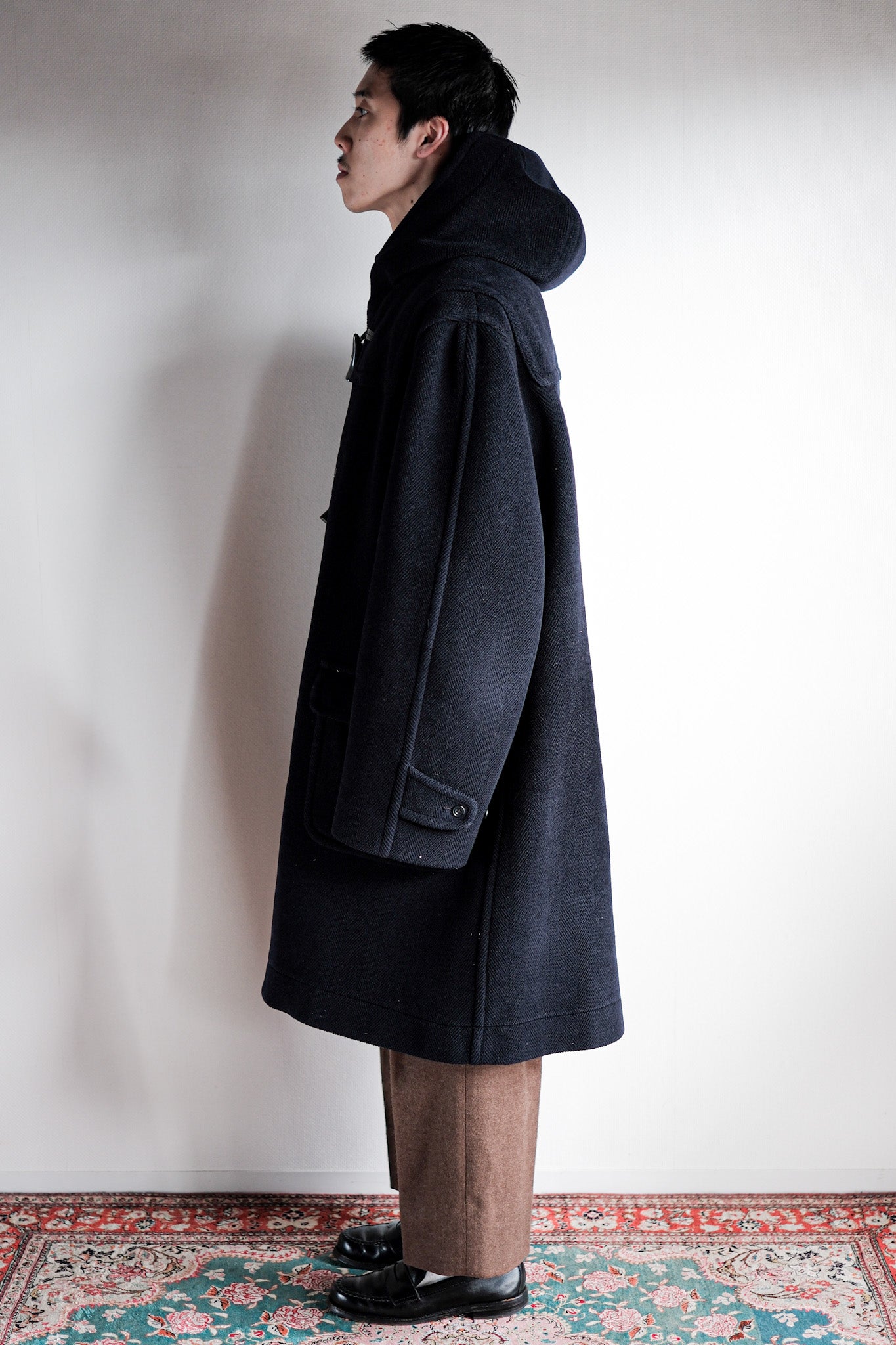 【~90's】Old INVERTERE Wool Duffle Coat Size.42 "Moorbrook"