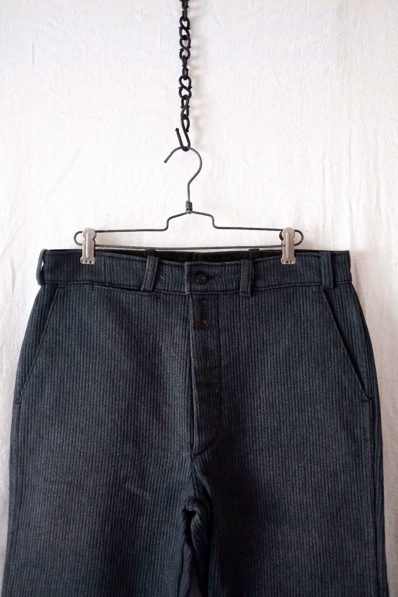 【~50's】French Vintage Cotton Pique Work Pants