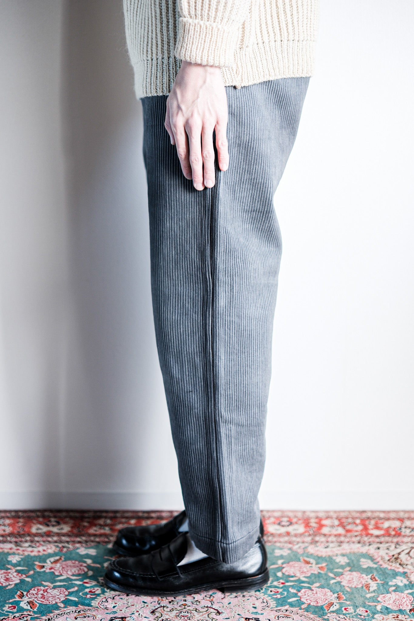 【~50's】French Vintage Cotton Pique Work Pants