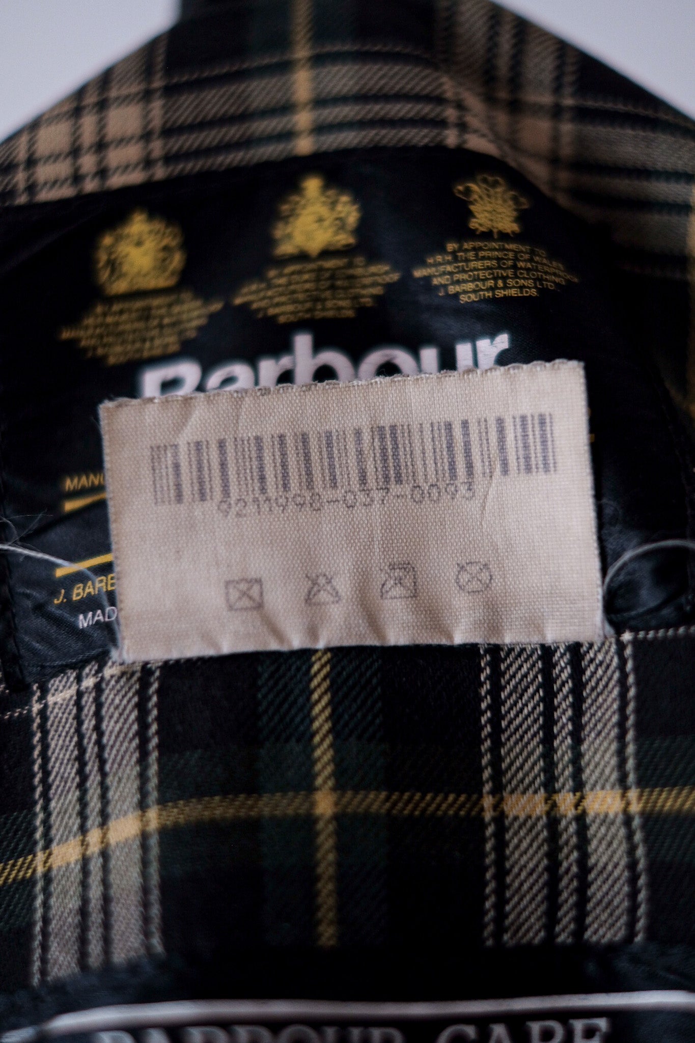 【~90's】Vintage Barbour "BEDALE" 3 Crest Size.40