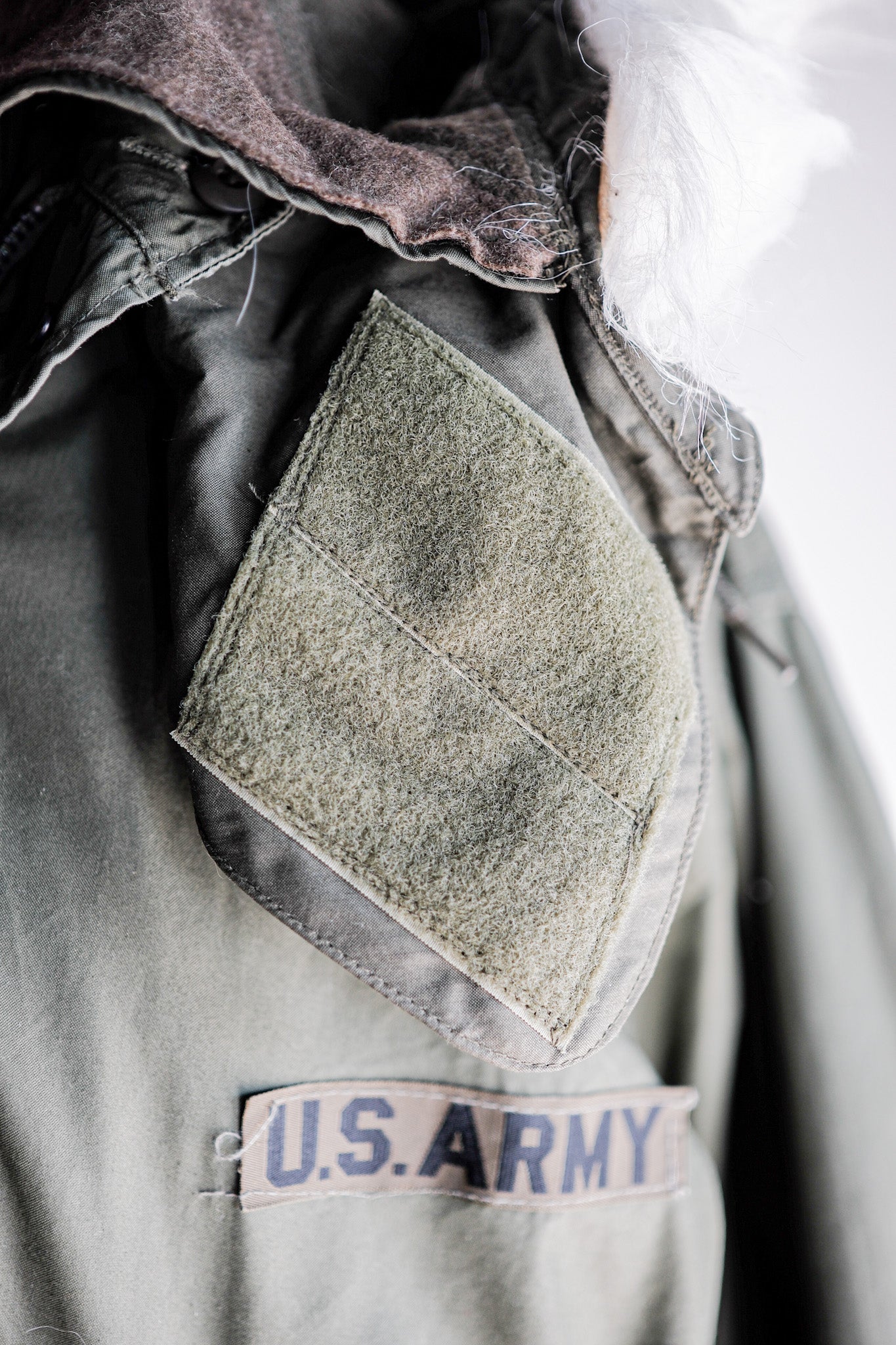 【~80's】U.S.ARMY M-65 Fishtail Parka Size.MEDIUM "Full Set"