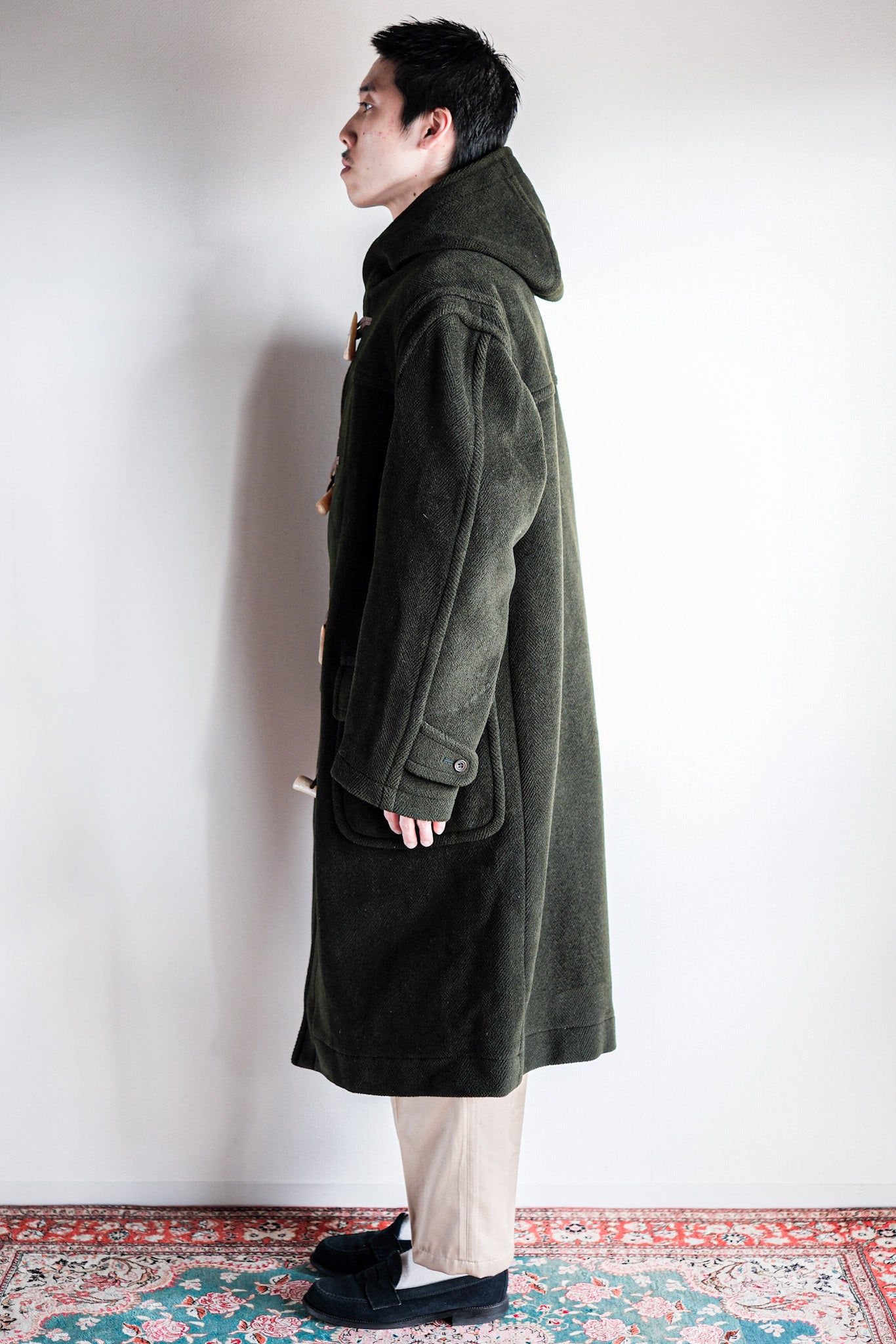 【~90's】Old INVERTERE Wool Duffle Coat "Moorbrook"