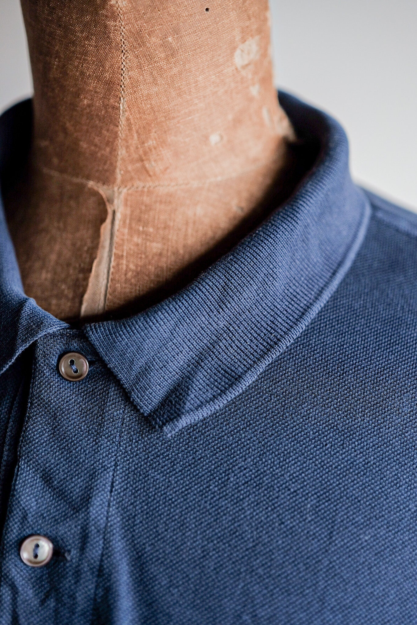 【~80's】CHEMISE LACOSTE L/S Polo Shirt Size.6 "Navy"