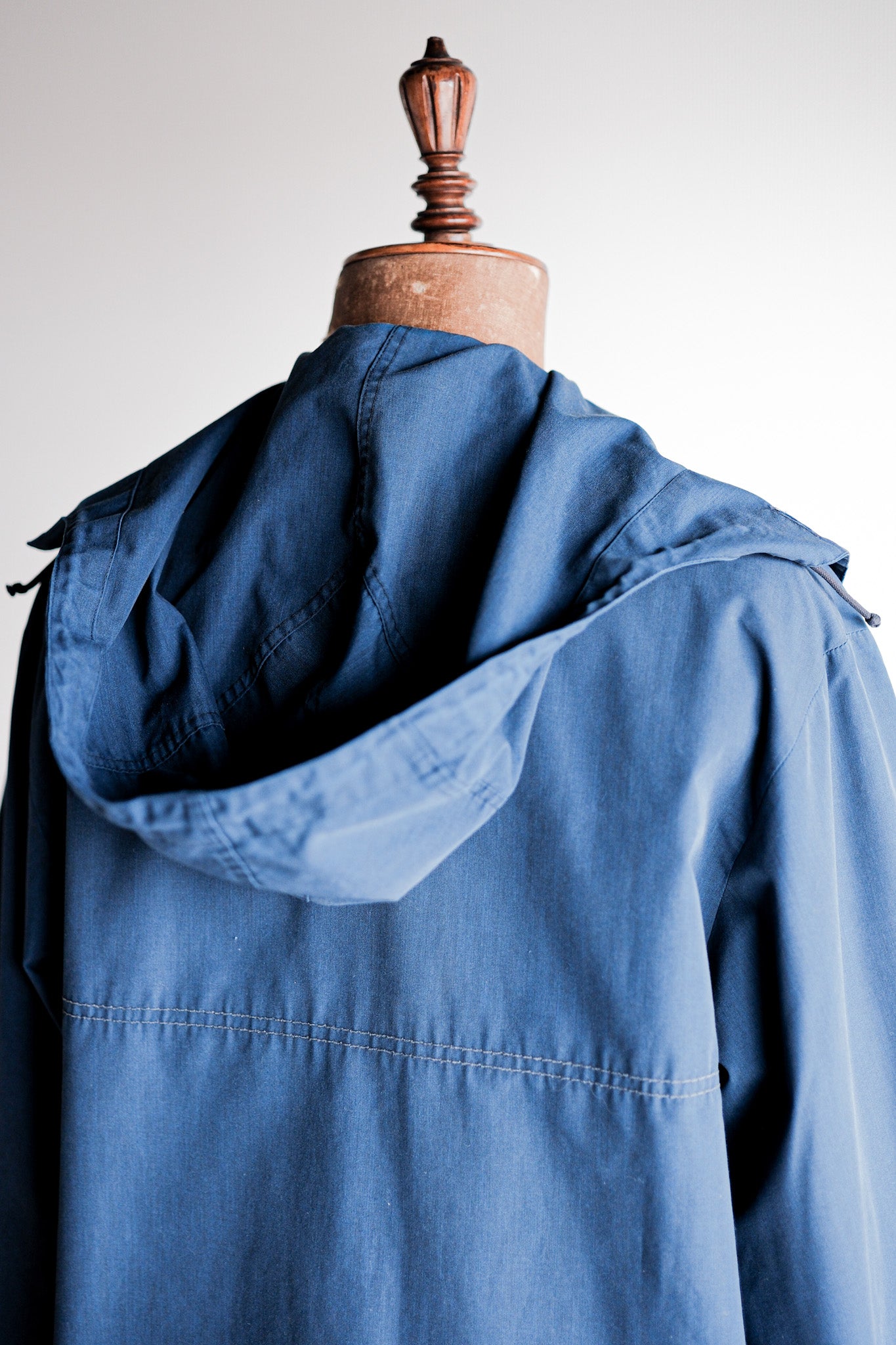 【~50's】German Vintage Blue Cotton × Polyester Hooded Jacket