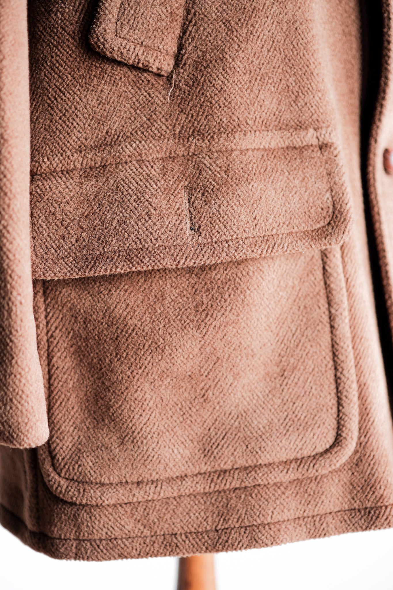 【~90's】Old INVERTERE Wool Jacket With Chin Strap "Moorbrook"