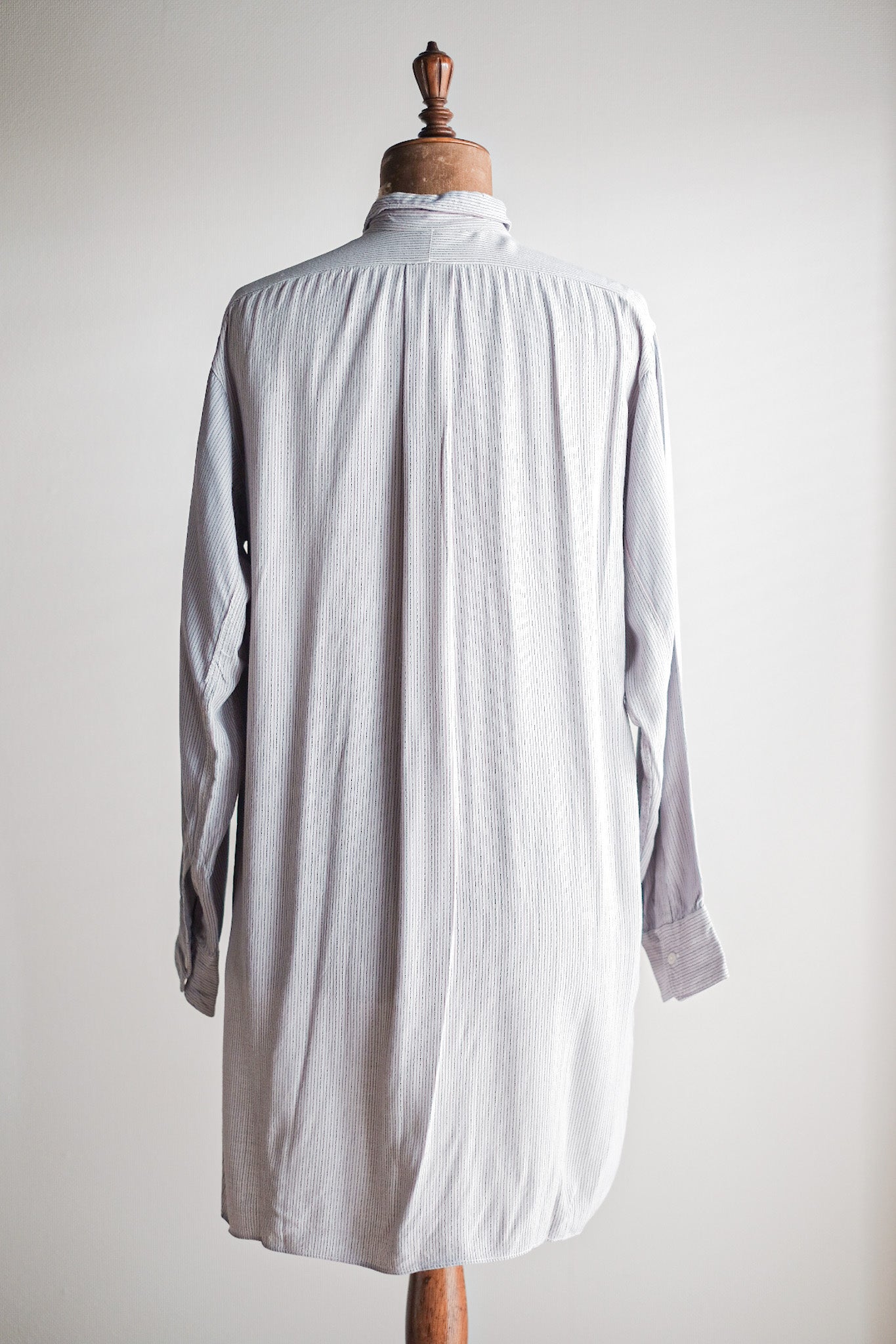 【~40's】French Vintage Rayon Grandpa Shirt