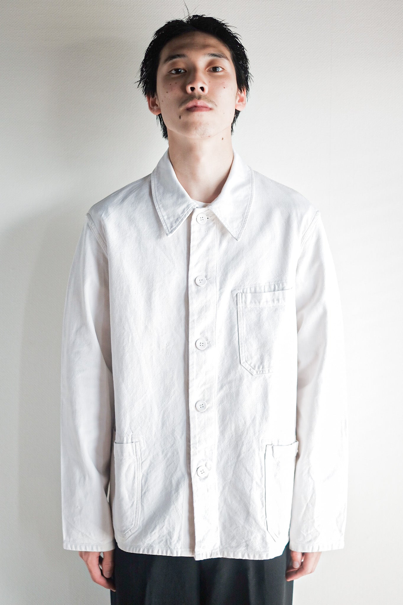 【~30's】German Vintage Linen Work Jacket
