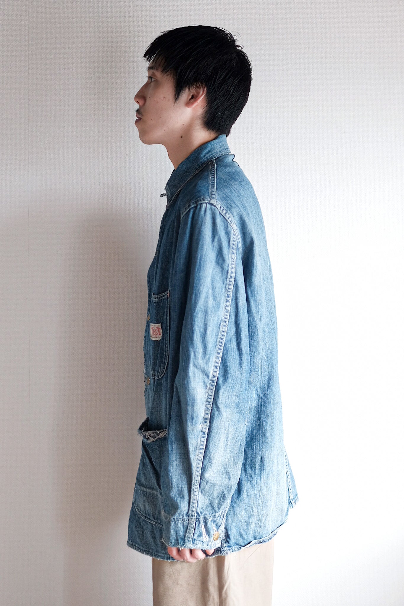 【~40's】American Vintage Denim Coverall "TEST by Rice-Stix"