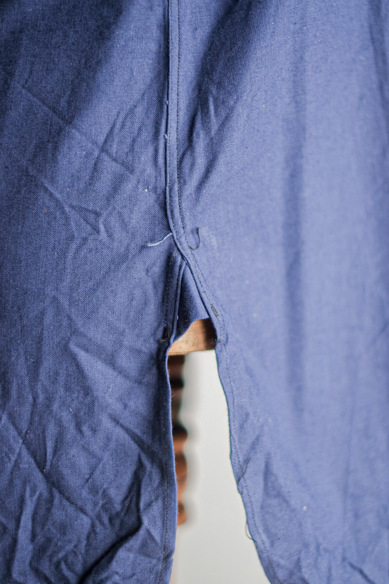 【~50's】French Air Force Indigo Metis Shirt "Dead Stock"