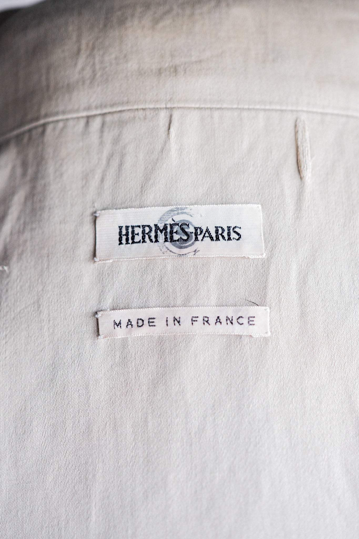 【~00's】Old Hermès Paris Linen Jacket by Martin Margiela Size.42