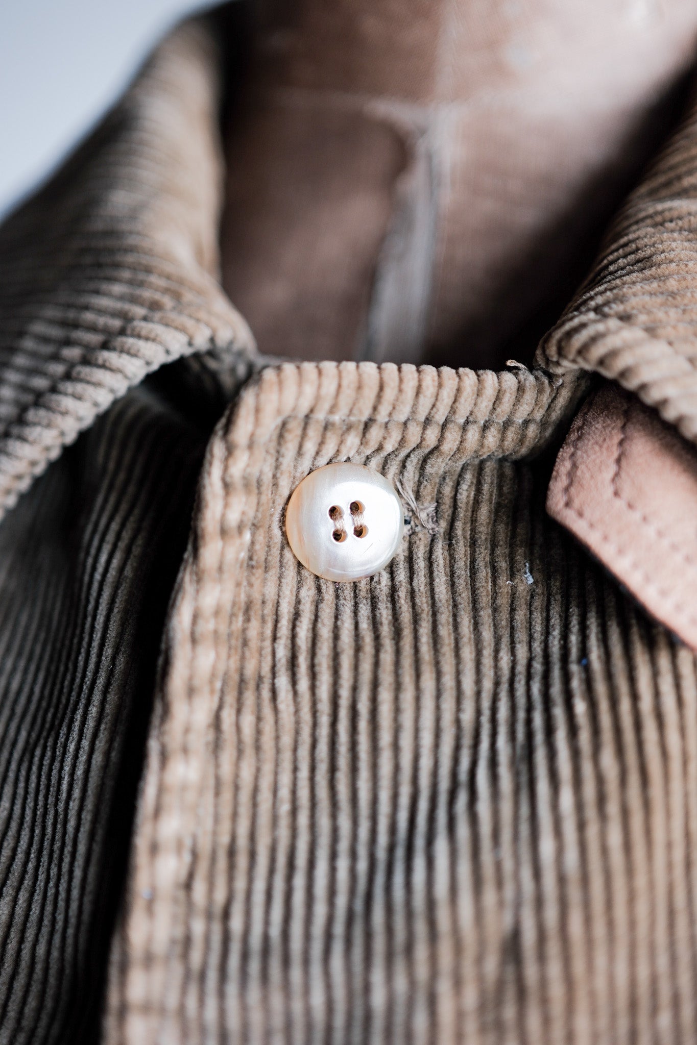【~80's】Old INVERTERE Brown Corduroy Jacket With Chin Strap