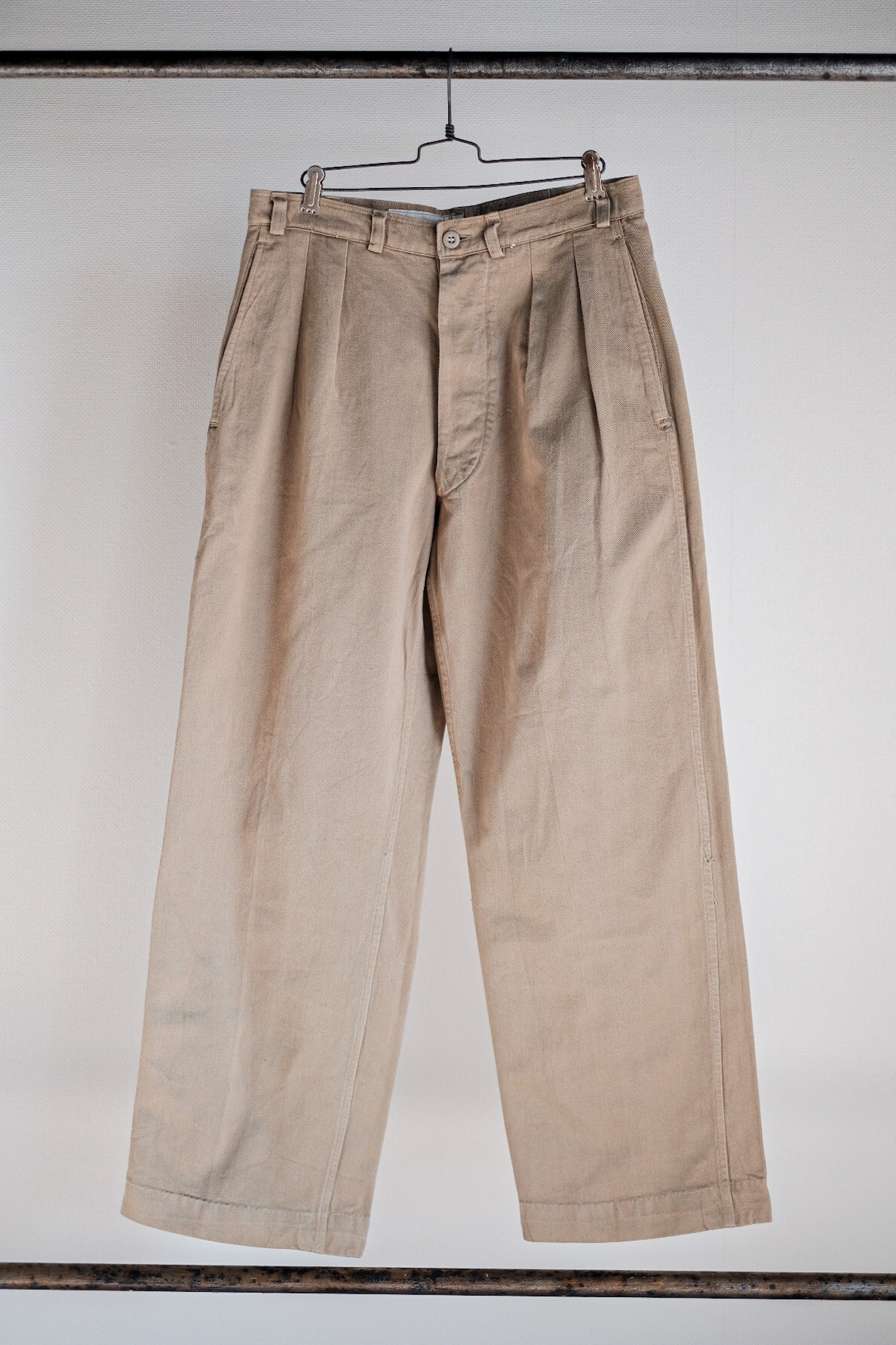 【~50's】French Army M52 Chino Trousers Size.84M