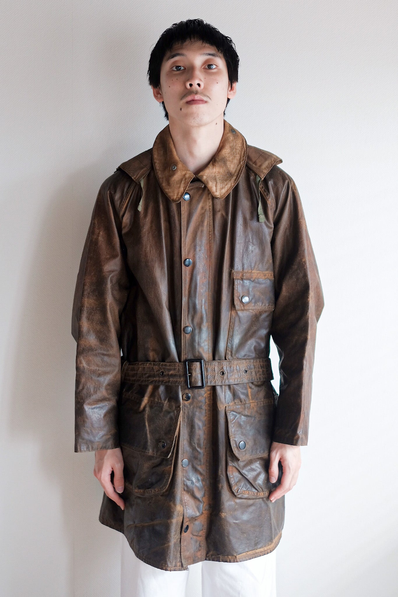 【~40's】Vintage Barbour "Solway Zipper" White Label