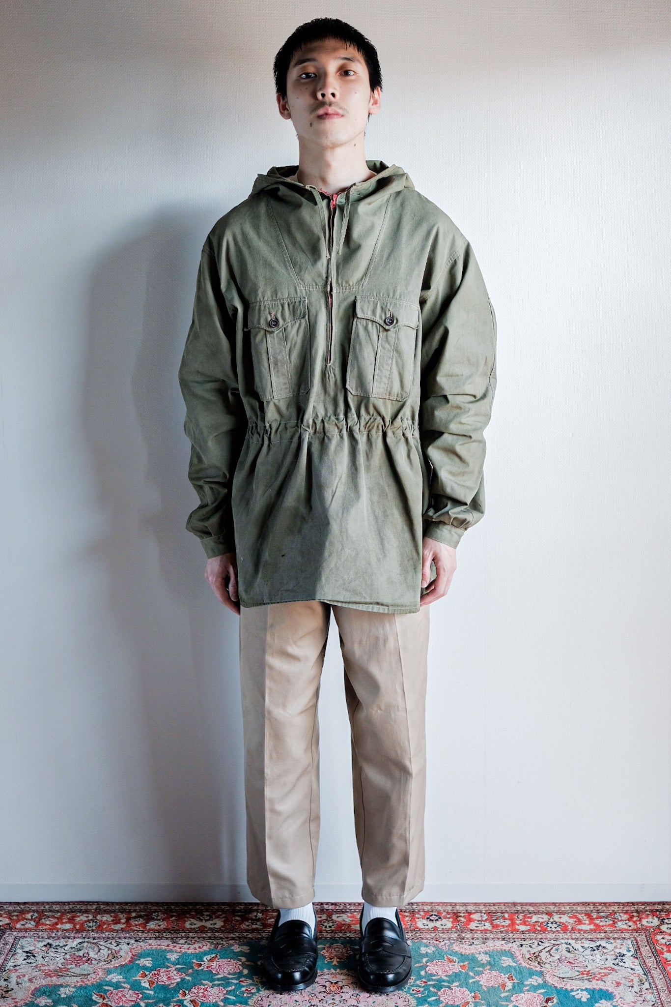 【~40's】German Vintage Cotton Mountain Smock