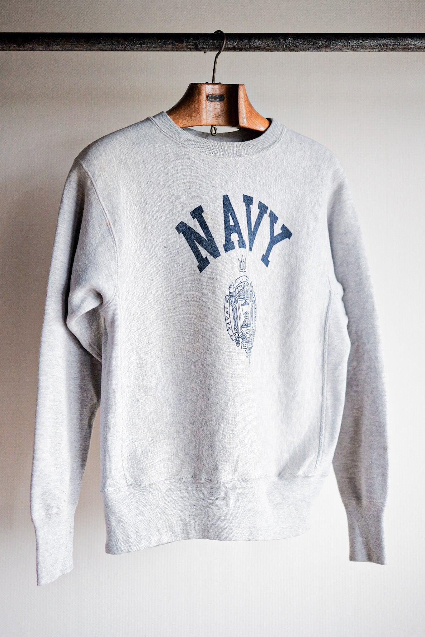 【~80's】Vintage Champion Reverse Weave Sweatshirt "USNA"