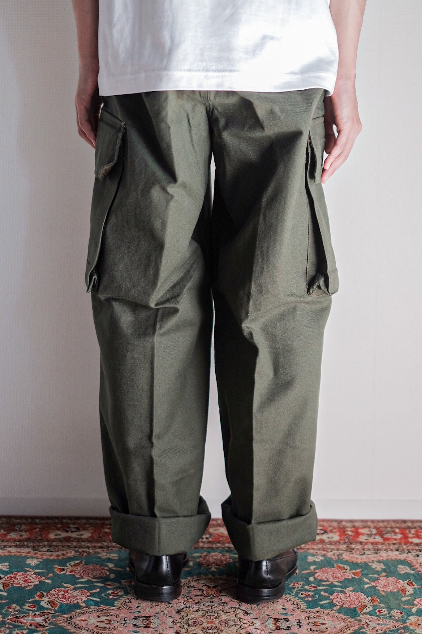 【~50's】French Air Force M47 Field Trousers Size.84XL "Le Pigeon Voyageur" "Dead Stock"