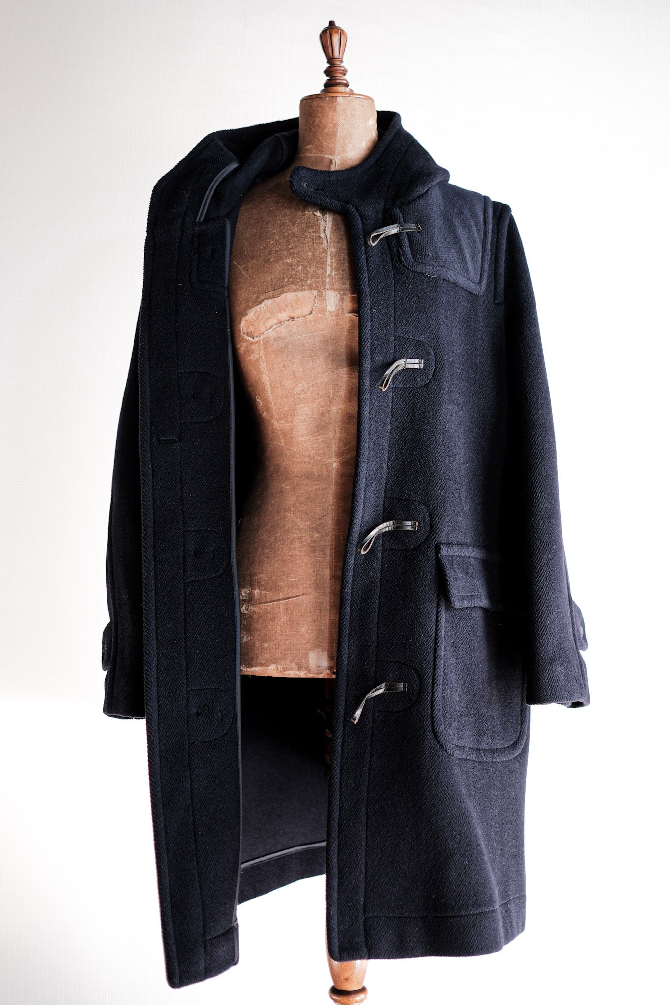 【~90's】Old INVERTERE Wool Duffle Coat "Moorbrook"