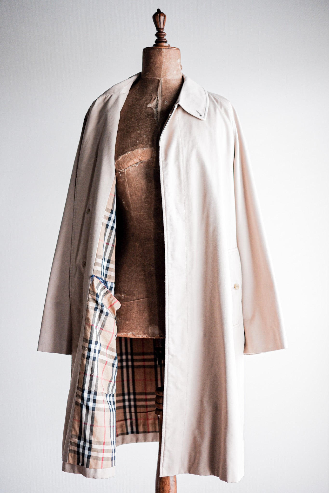 【~80's】Vintage Burberry's Single Raglan Balmacaan Coat
