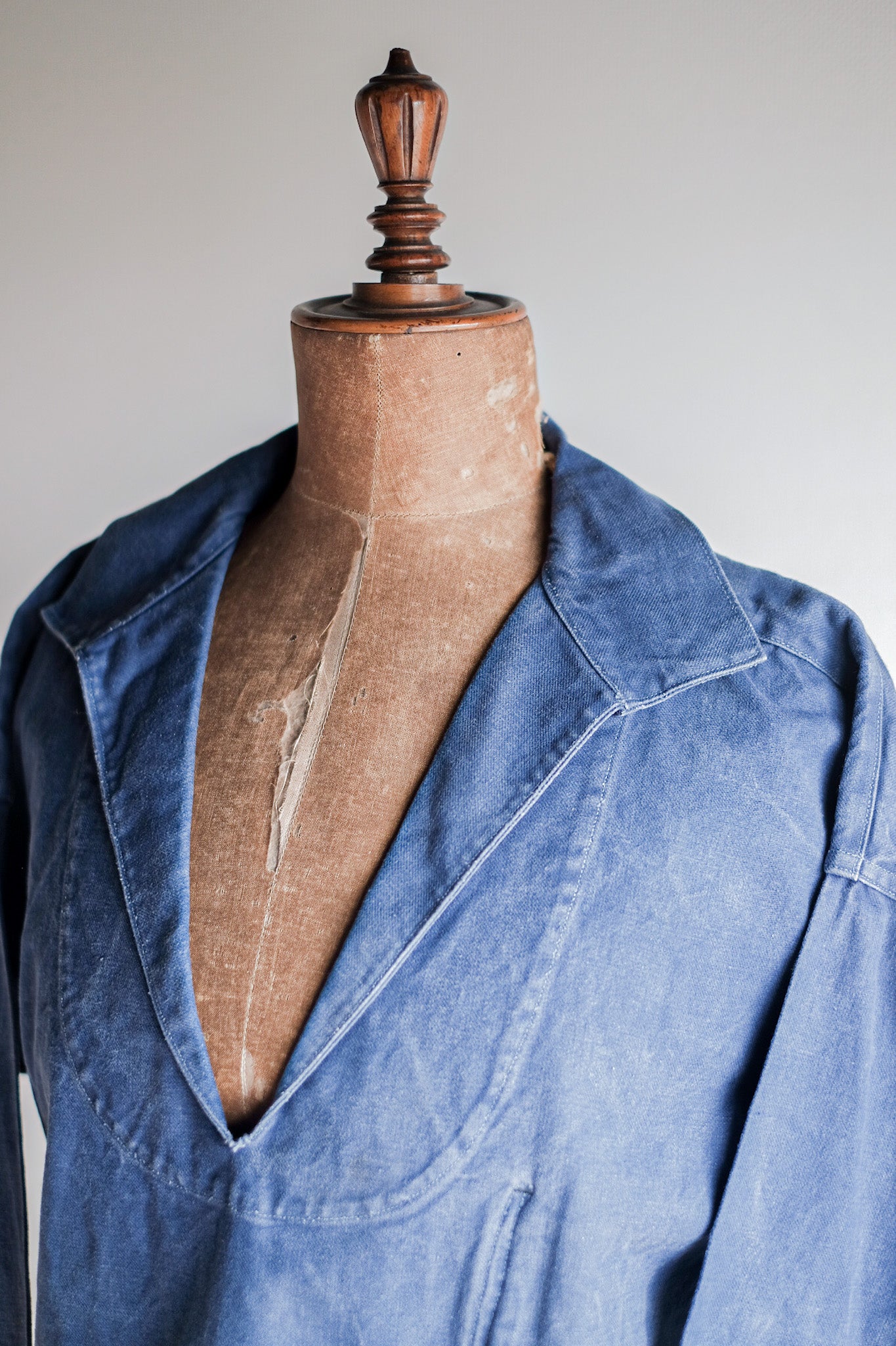 【~50's】French Vintage Indigo Metis Fisherman Smock
