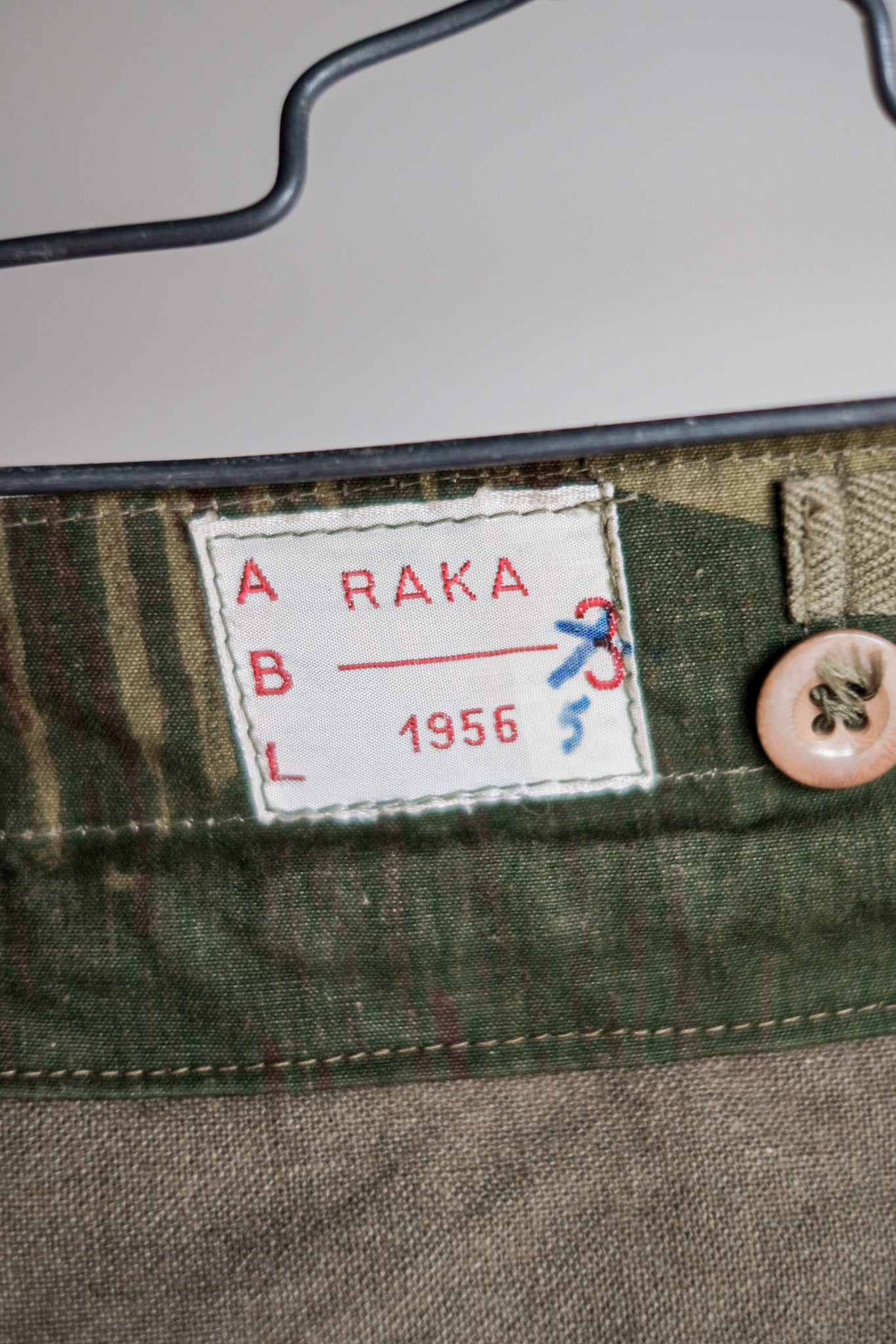 【~50's】Belgium Army Brushstroke Camo Airborne Pant Size.3