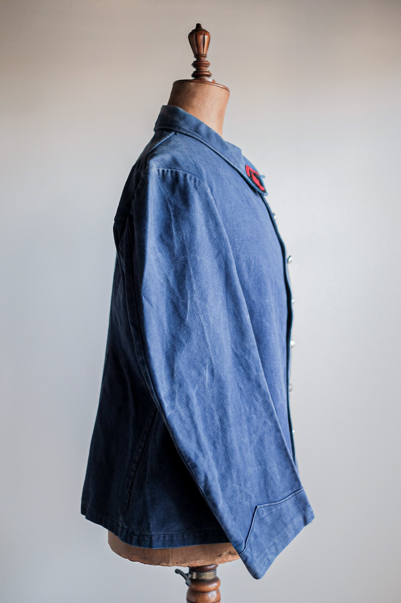 【~30's】French Vintage Indigo Metis Fireman Jacket