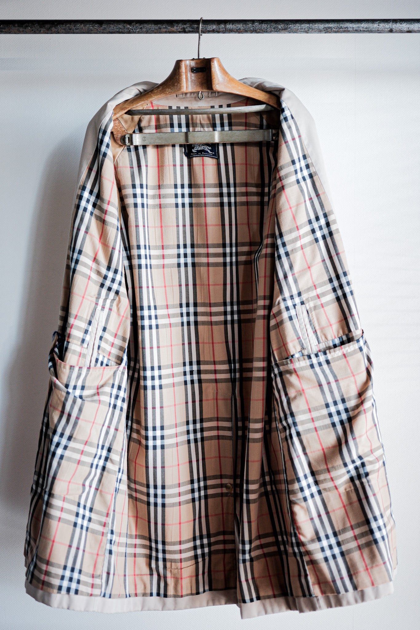 【~80's】Vintage Burberry's Single Raglan Balmacaan Coat