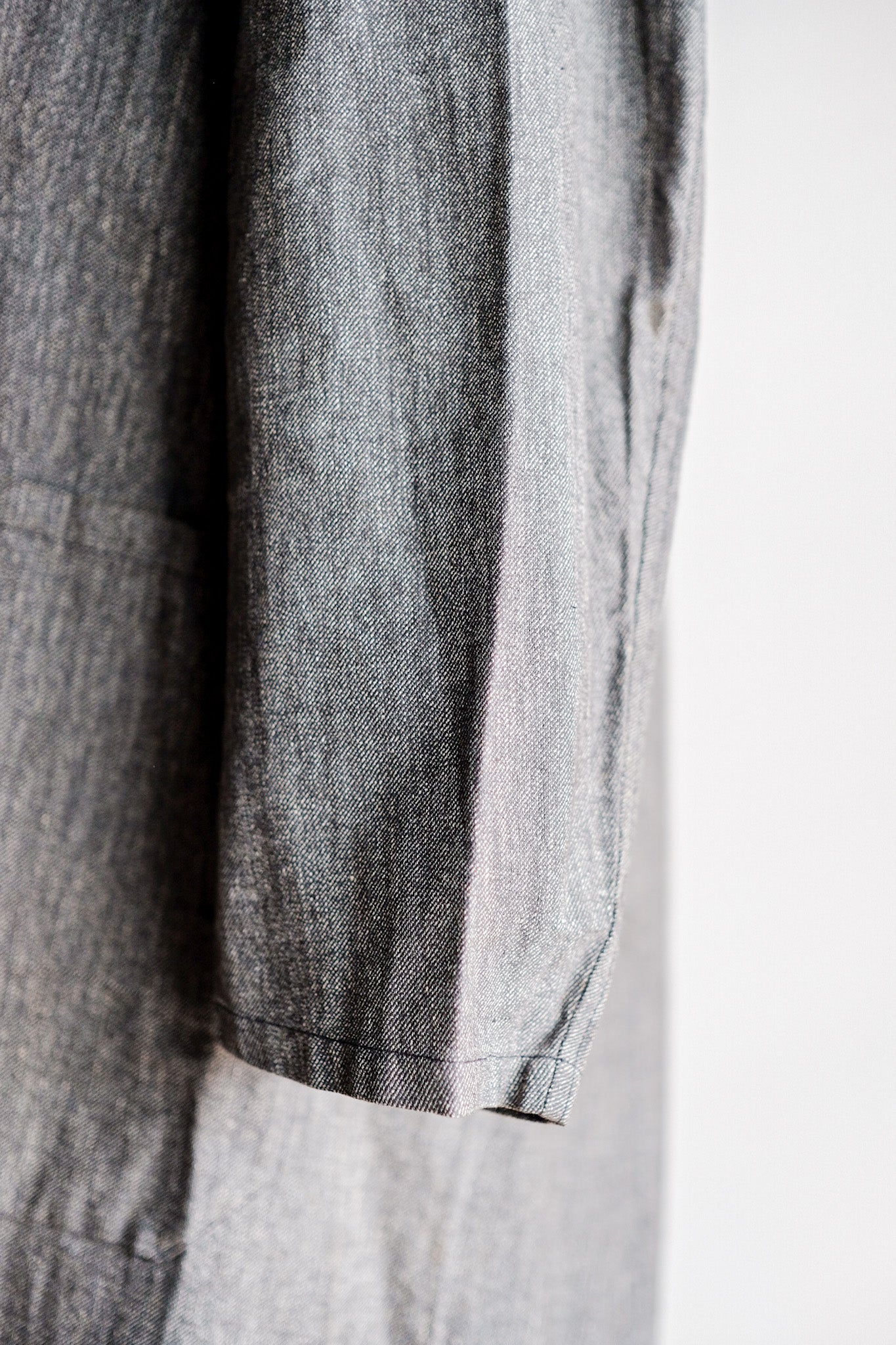 【~40's】French Vintage Black Chambray Atelier Coat “Dead Stock”