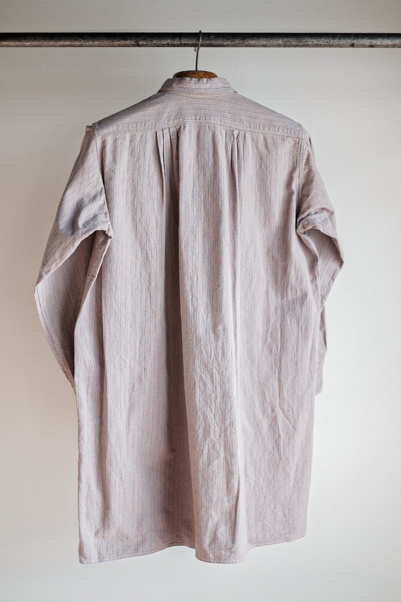 【~40's】French Vintage Grandpa Shirt "Dead stock"