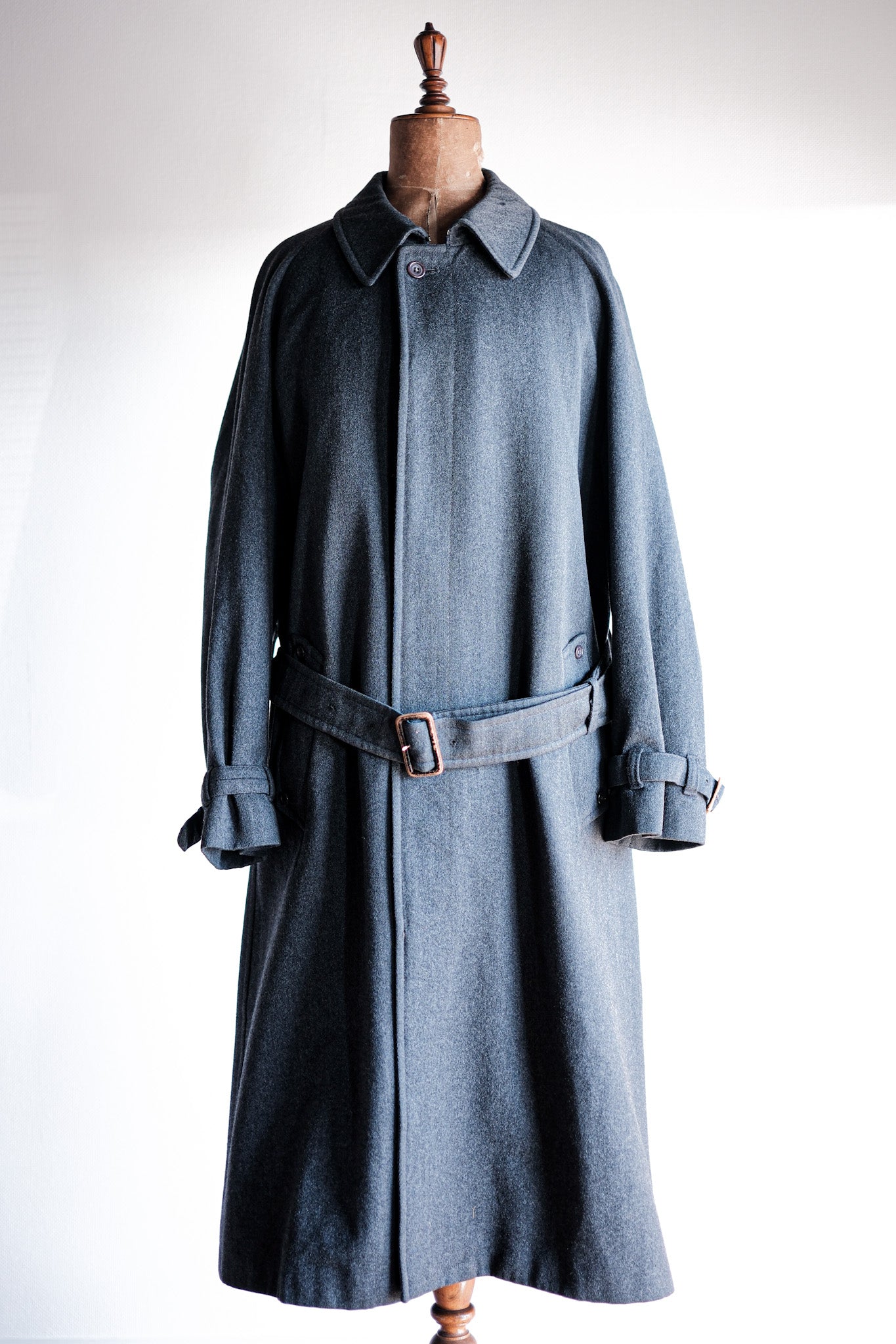 【~70's】Vintage Aquascutum Single Raglan Wool Rider Coat