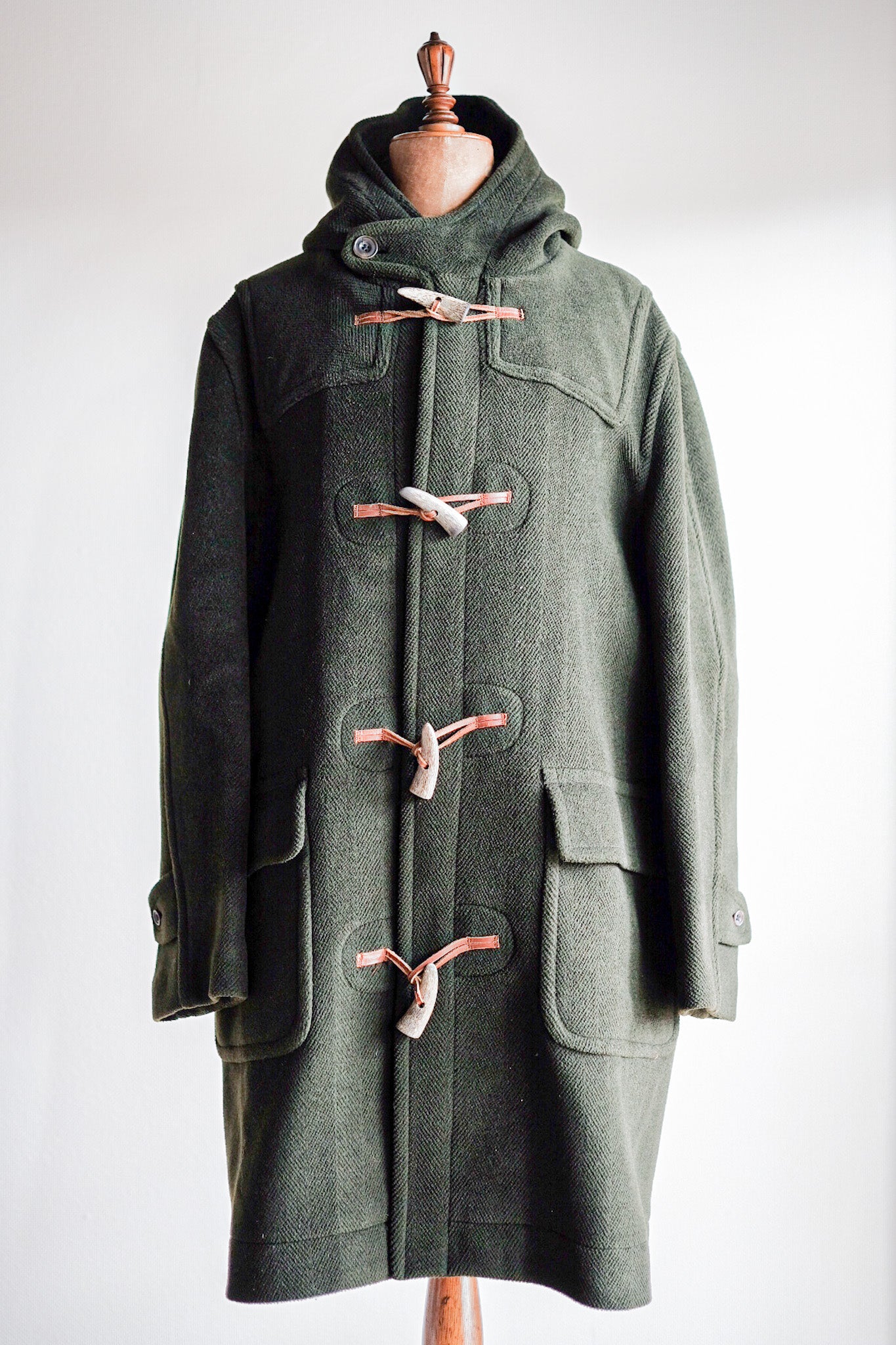 90's] Old Invertere Wool Duffle Coat 
