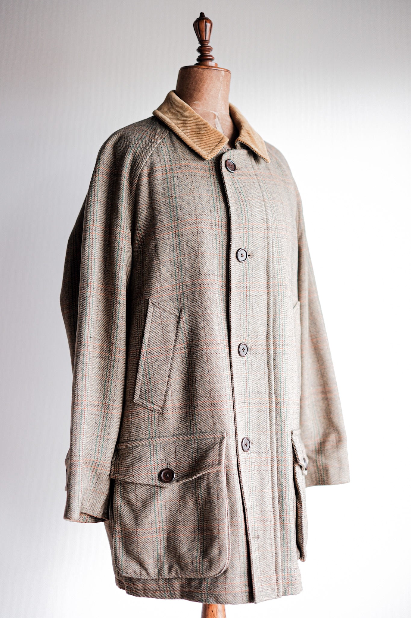 【~90's】Old INVERTERE Corduroy Collar Wool Jacket